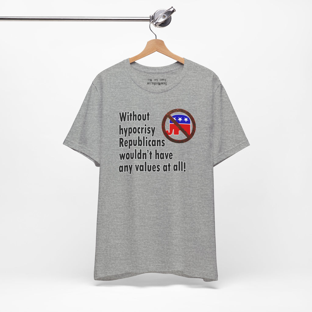 HYPOCRISY T-SHIRT/ATHLETIC HEATHER