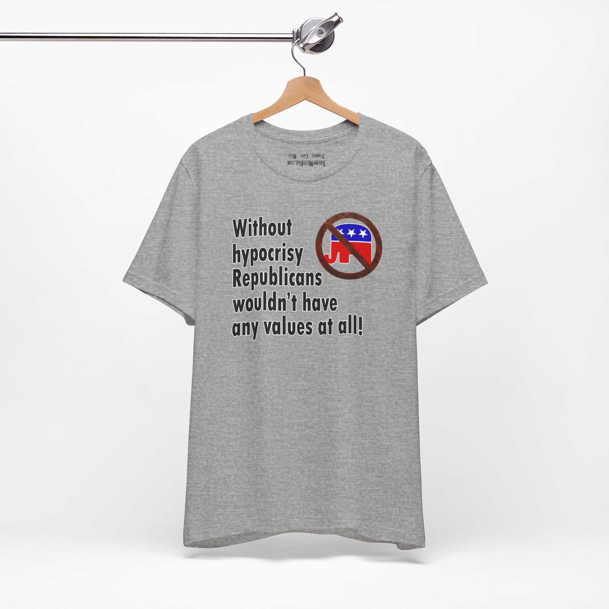 HYPOCRISY T-SHIRT/ATHLETIC HEATHER