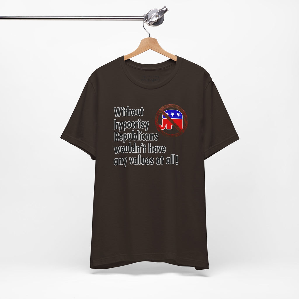 HYPOCRISY T-SHIRT/BROWN