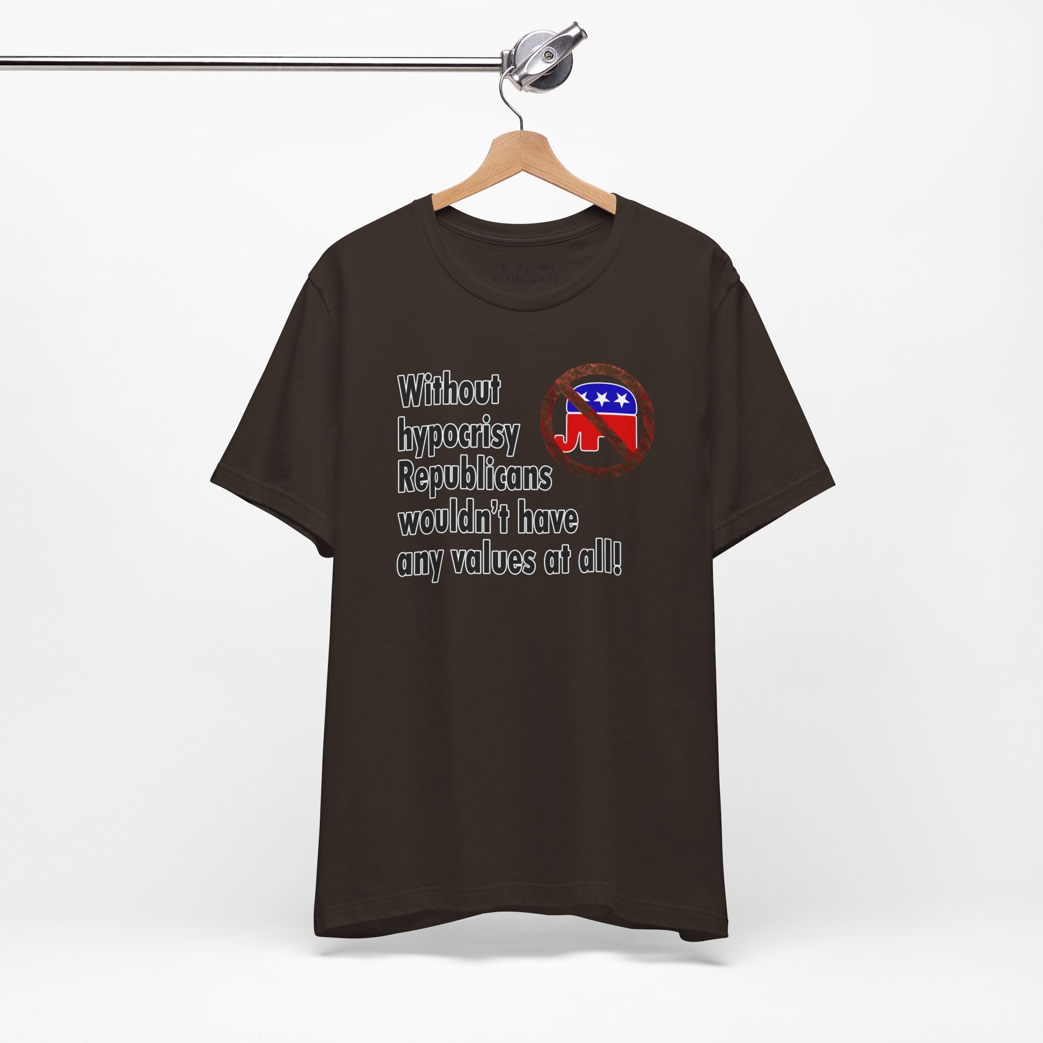 HYPOCRISY T-SHIRT/BROWN