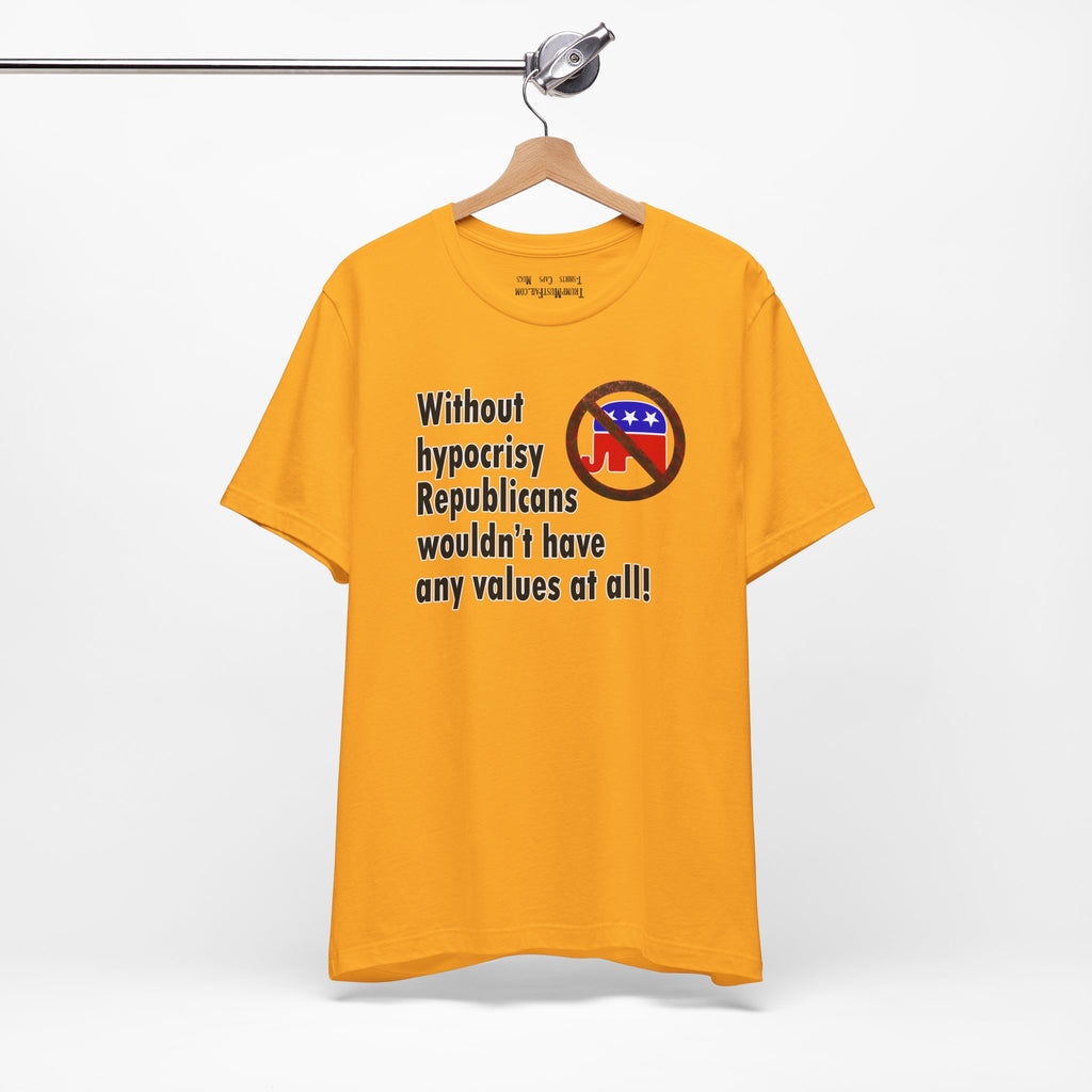 HYPOCRISY T-SHIRT/GOLD