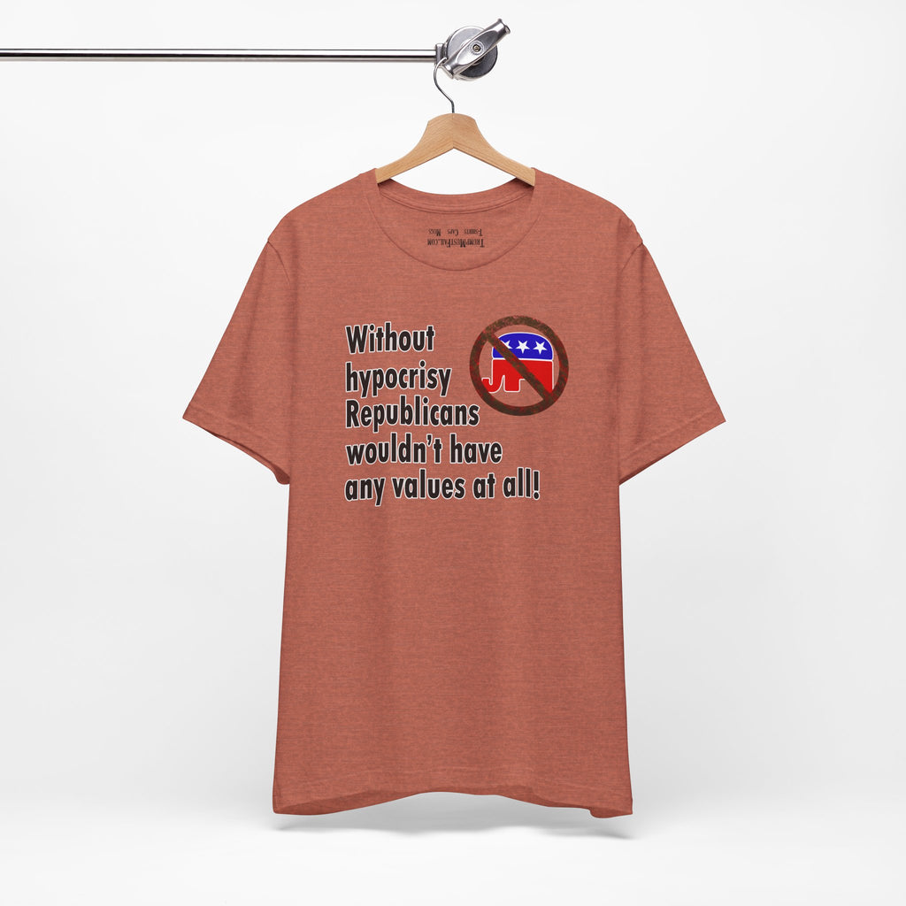 HYPOCRISY T-SHIRT/HEATHER CLAY