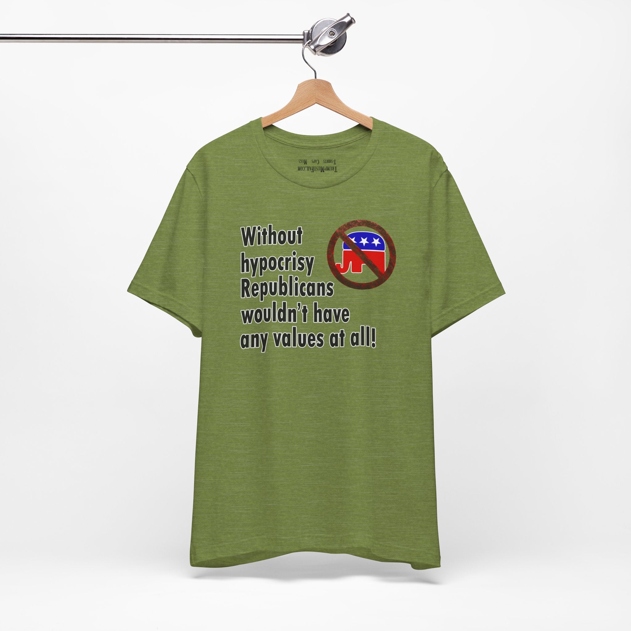 HYPOCRISY T-SHIRT/HEATHER GREEN