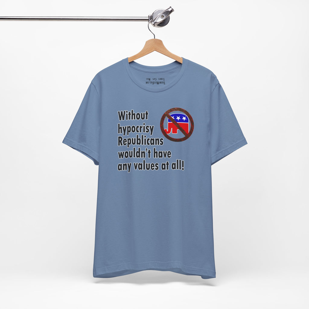 HYPOCRISY T-SHIRT/STEEL BLUE