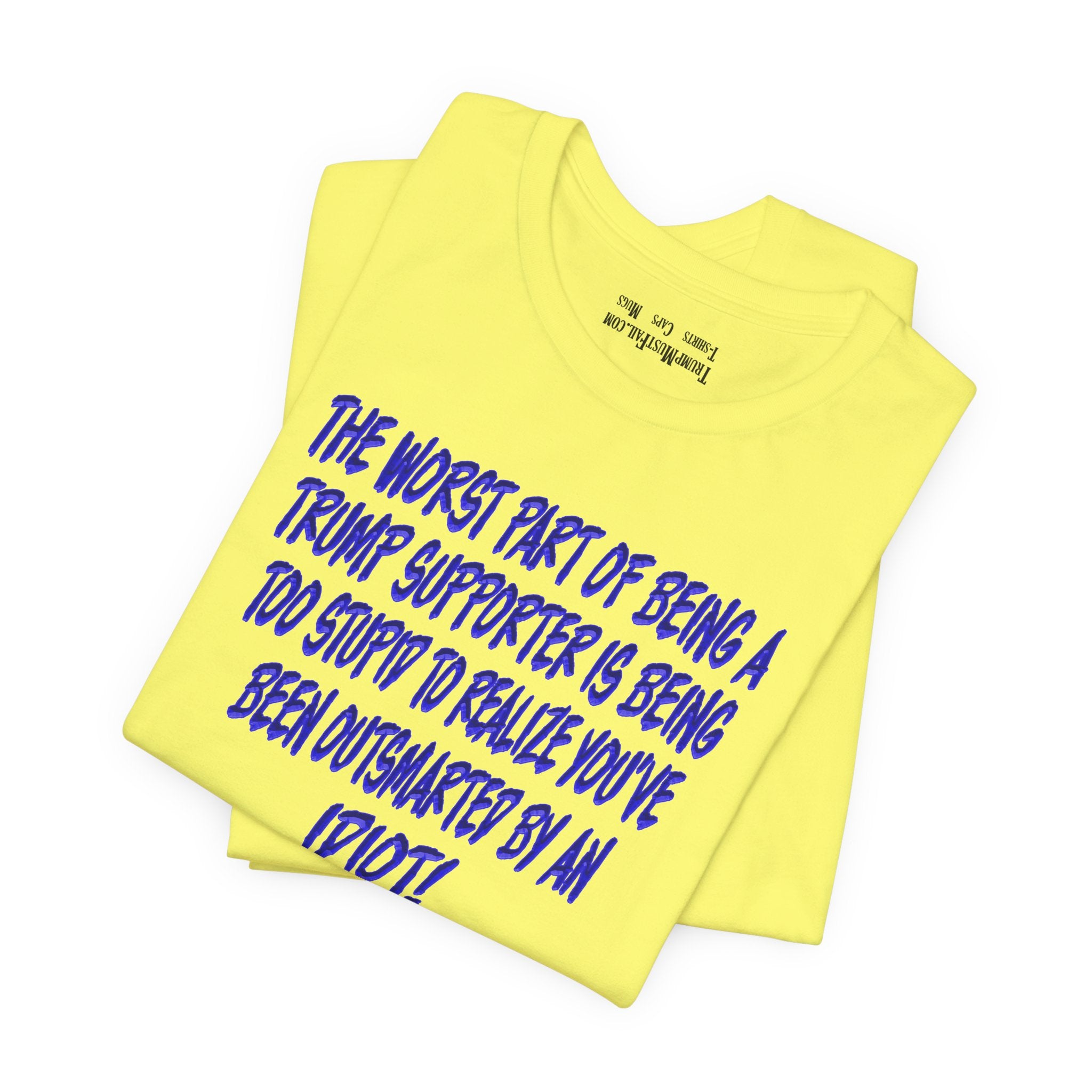 IDIOT BLUE T-SHIRT/YELLOW