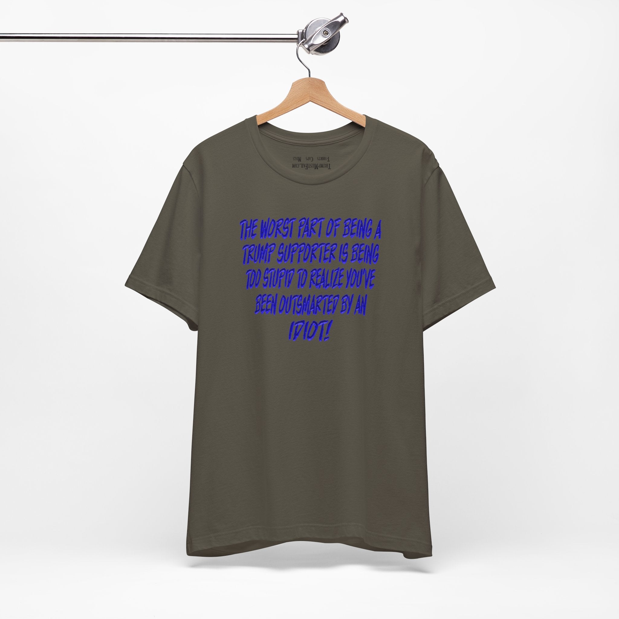 IDIOT BLUE T-SHIRT/ARMY