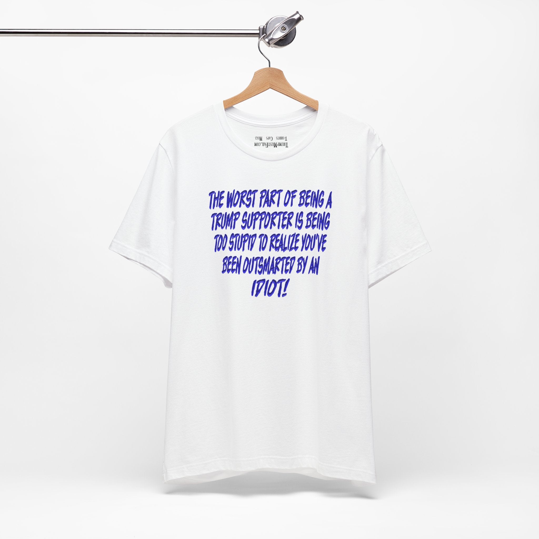 IDIOT BLUE T-SHIRT/WHITE