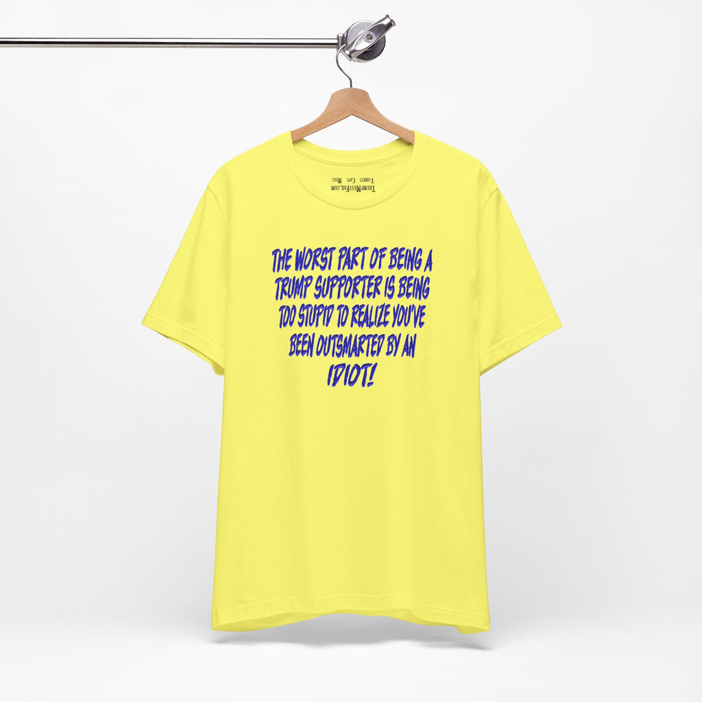 IDIOT BLUE T-SHIRT/YELLOW