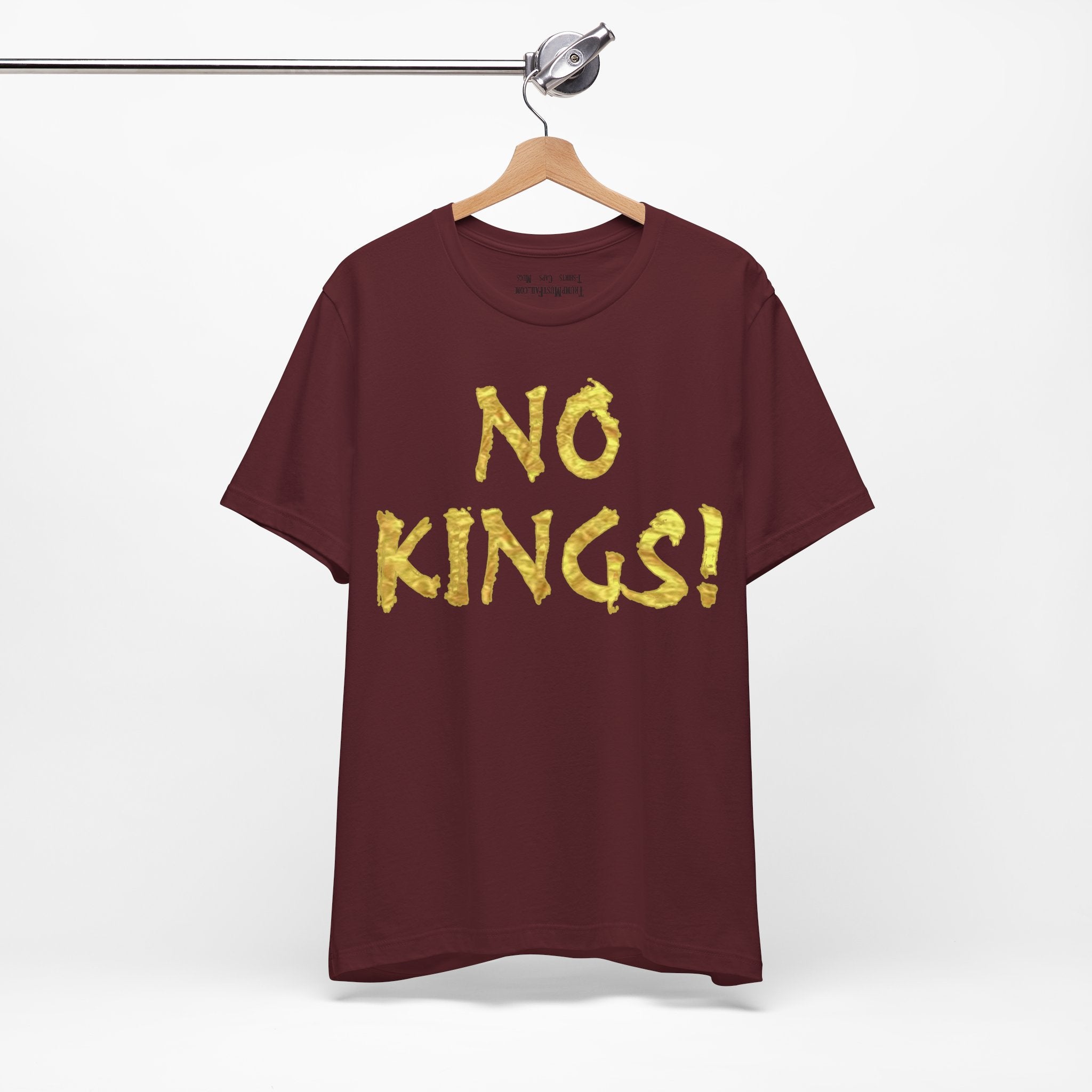 NO KINGS GOLD T-SHIRT/MAROON