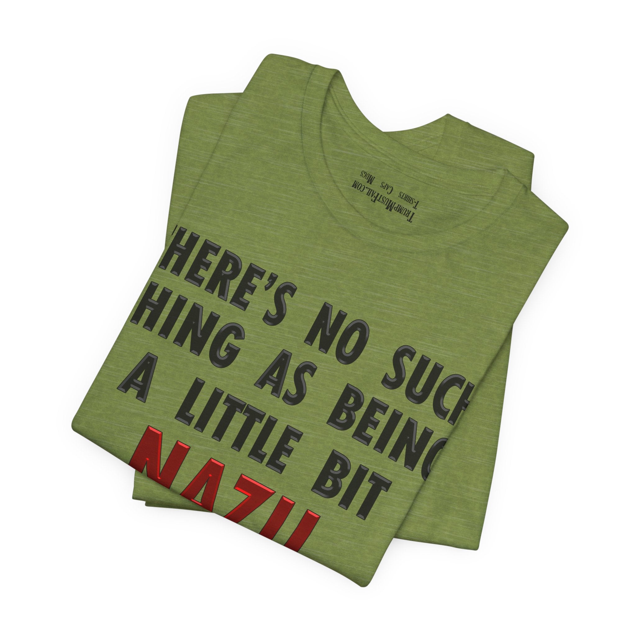 LITTLE BIT NAZI T-SHIRT/HEATHER GREEN