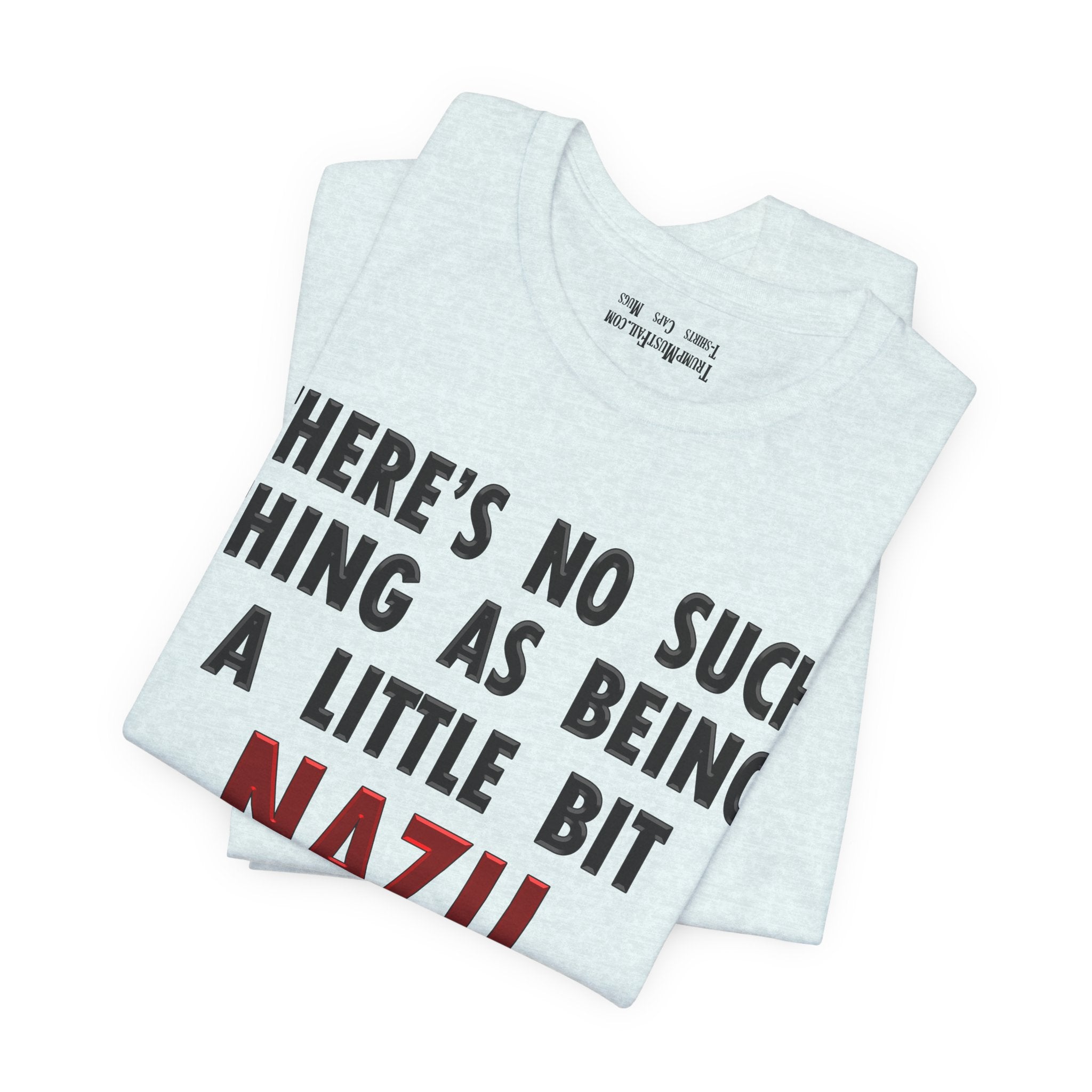 LITTLE BIT NAZI T-SHIRT/HEATHER ICE BLUE