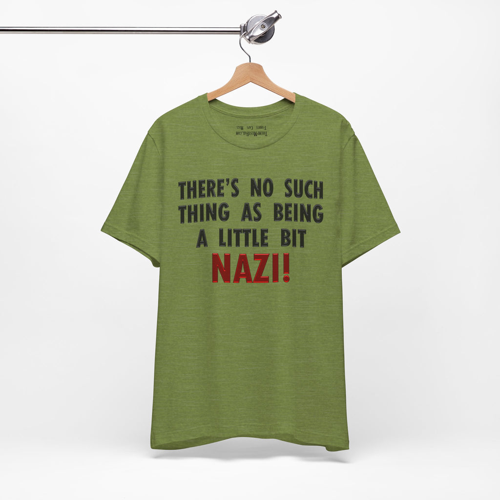 LITTLE BIT NAZI T-SHIRT/HEATHER GREEN