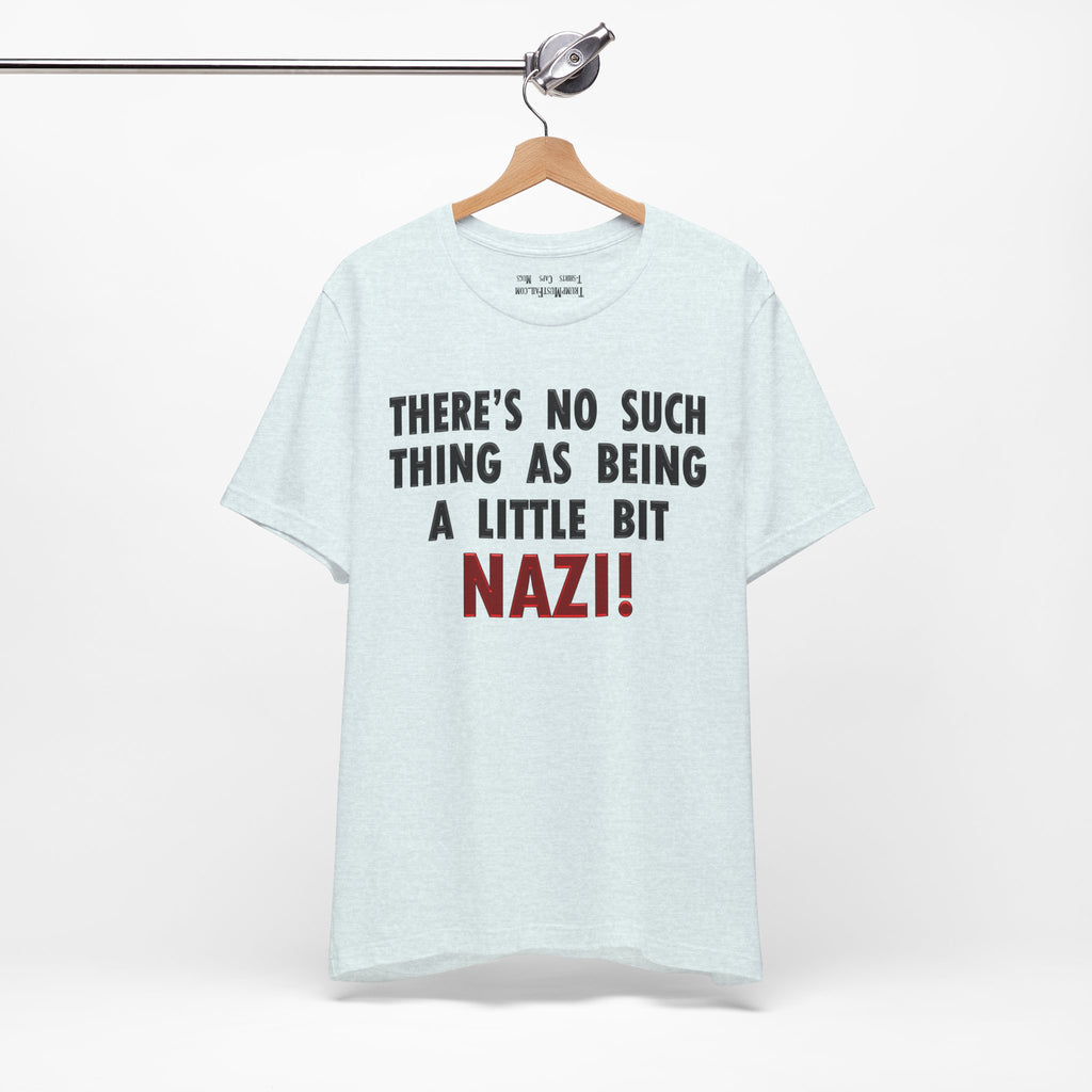 LITTLE BIT NAZI T-SHIRT/HEATHER ICE BLUE