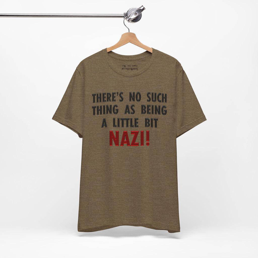 LITTLE BIT NAZI T-SHIRT/HEATHER OLIVE
