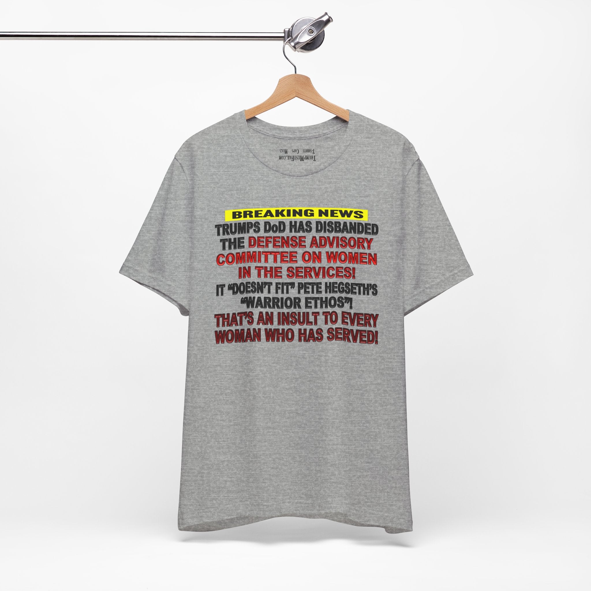 MILITARY WOMEN T-SHIRT/ATHLETIC HEATHER