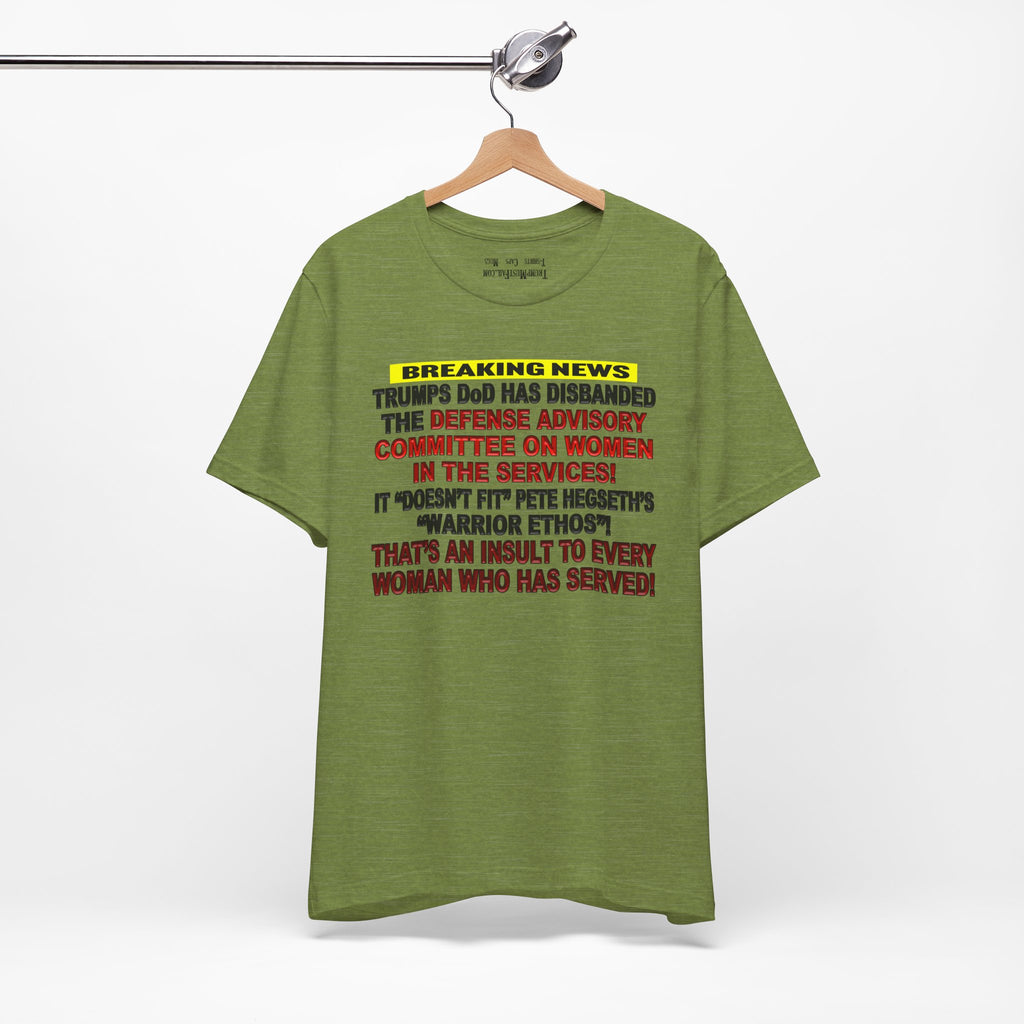 MILITARY WOMEN T-SHIRT/HEATHER GREEN