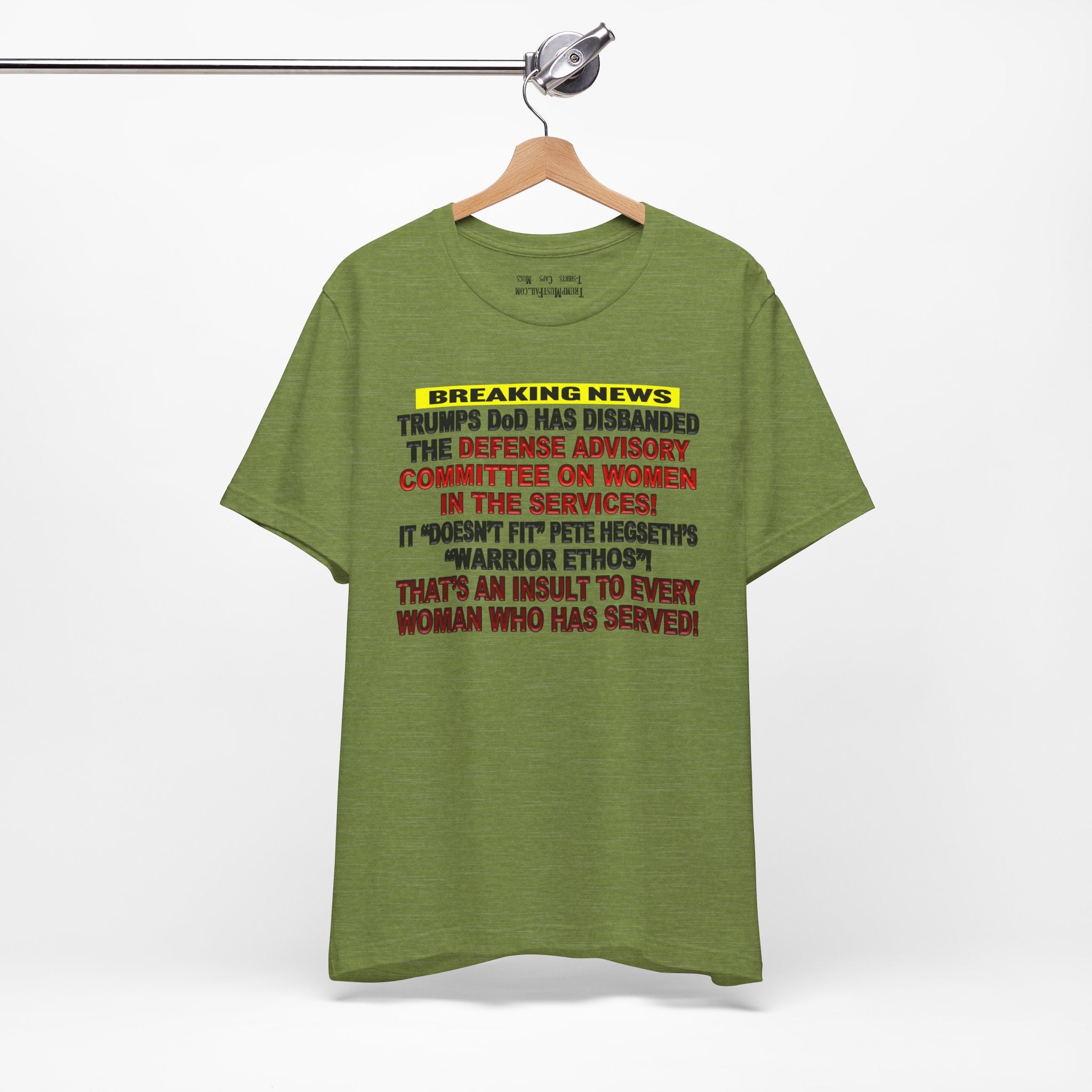 MILITARY WOMEN T-SHIRT/HEATHER GREEN