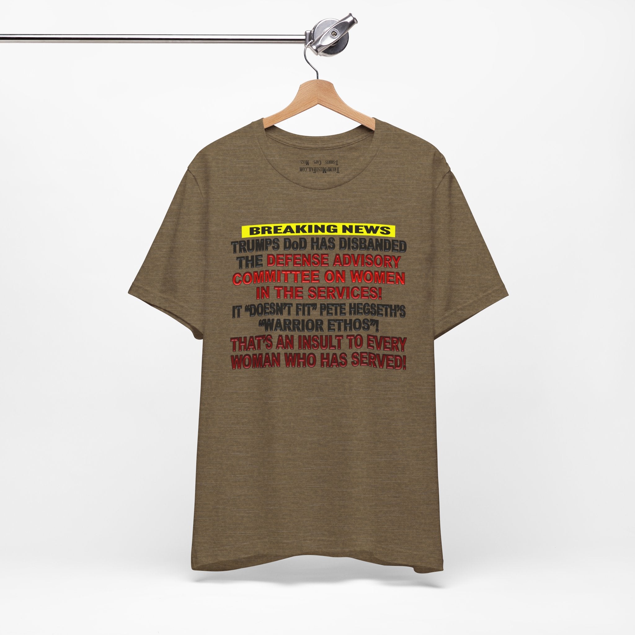 MILITARY WOMEN T-SHIRT/HEATHER OLIVE