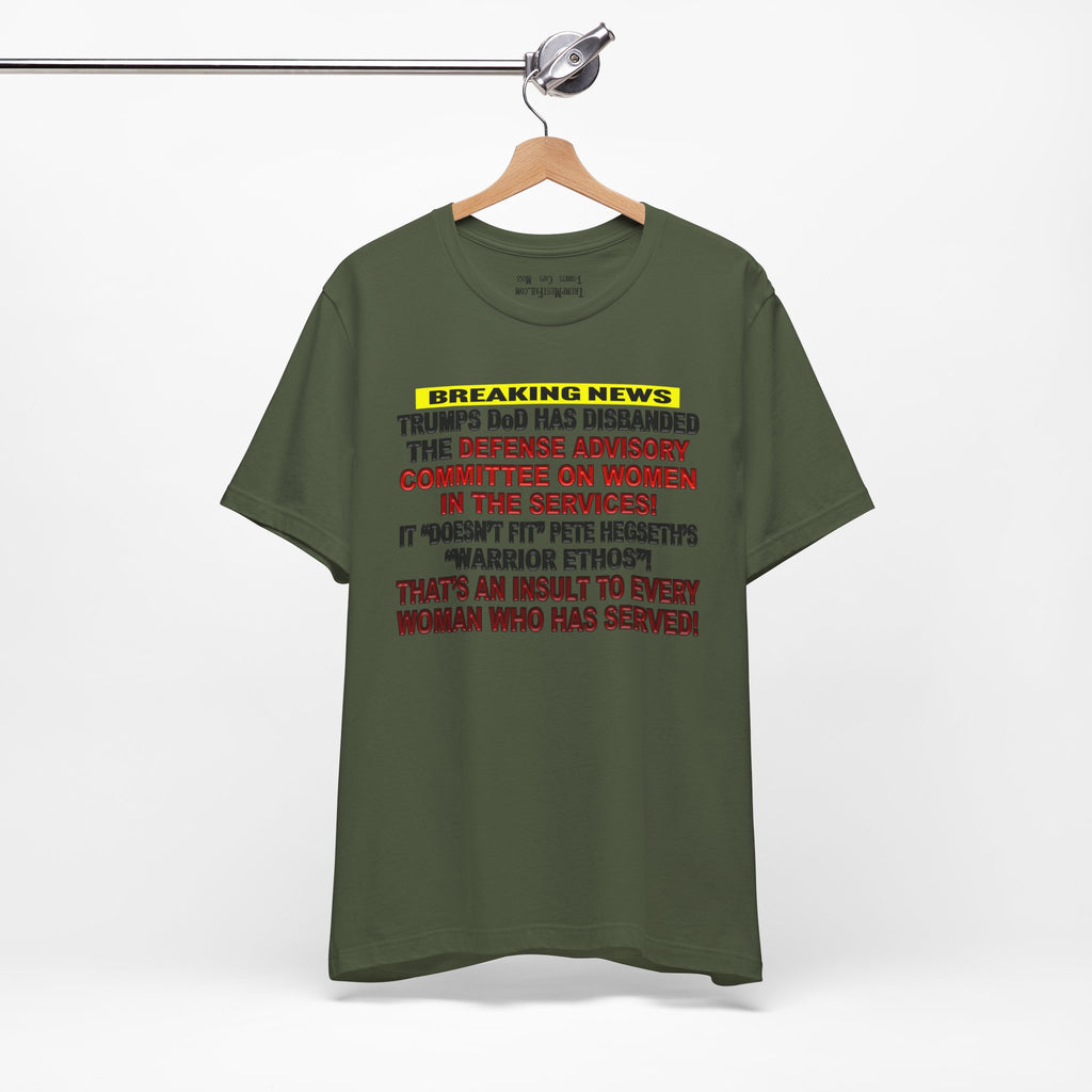 MILITARY WOMEN T-SHIRT/MILITARY GREEN
