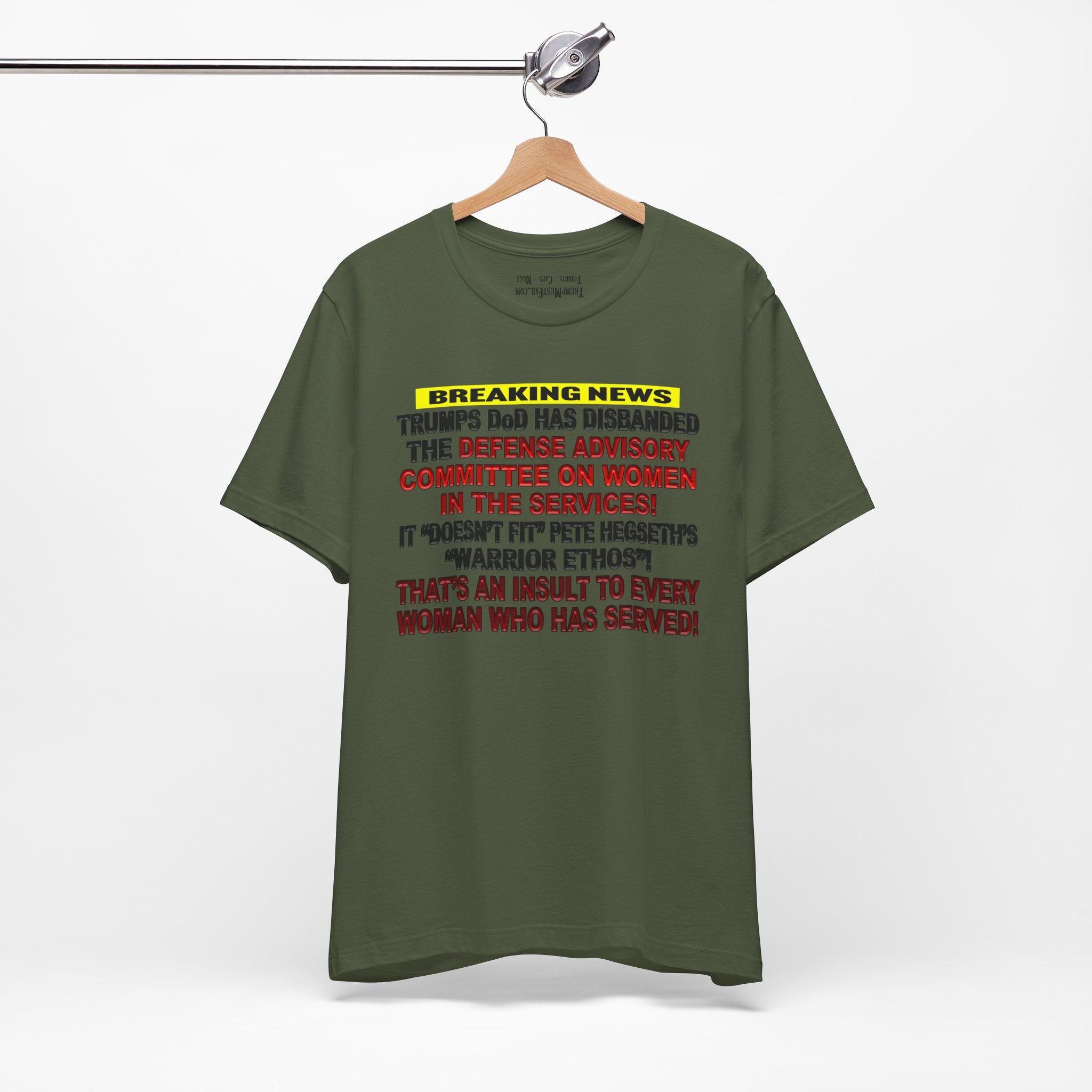 MILITARY WOMEN T-SHIRT/MILITARY GREEN