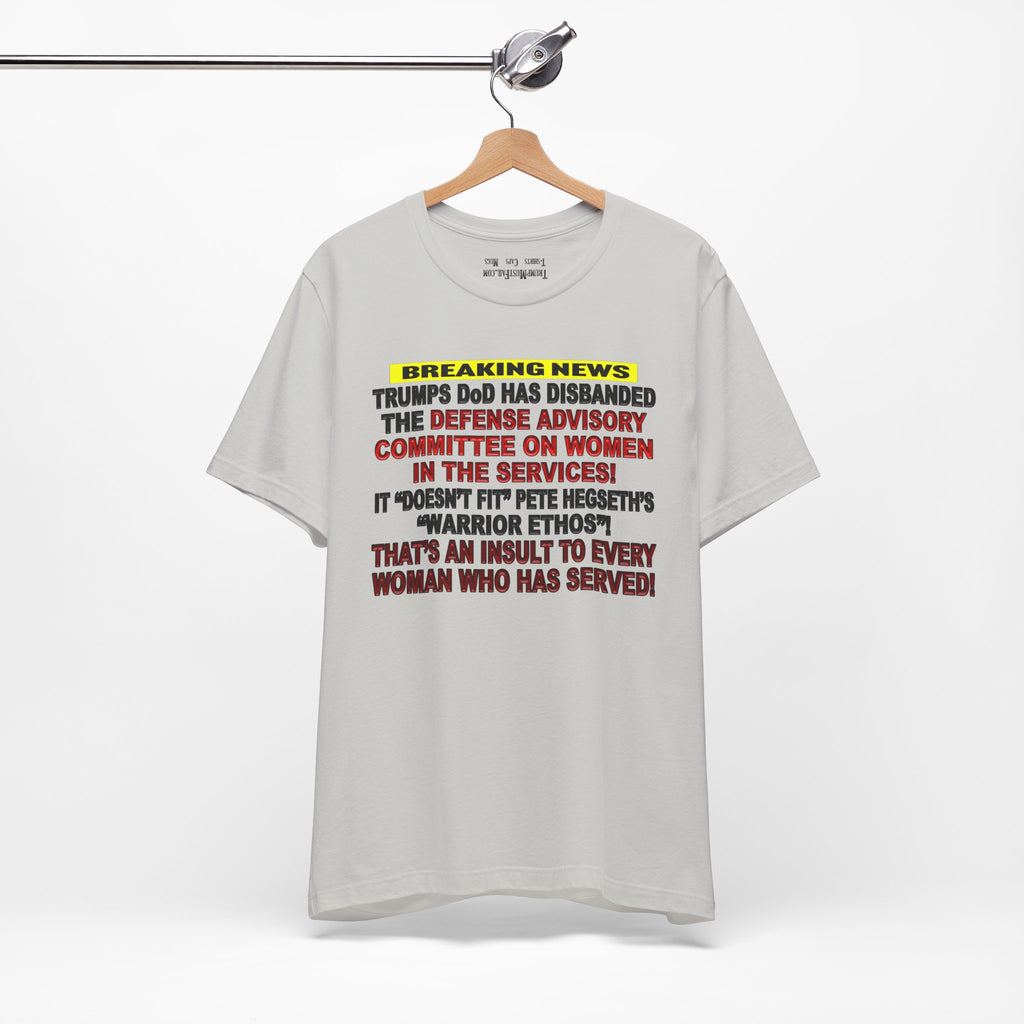MILITARY WOMEN T-SHIRT/SILVER