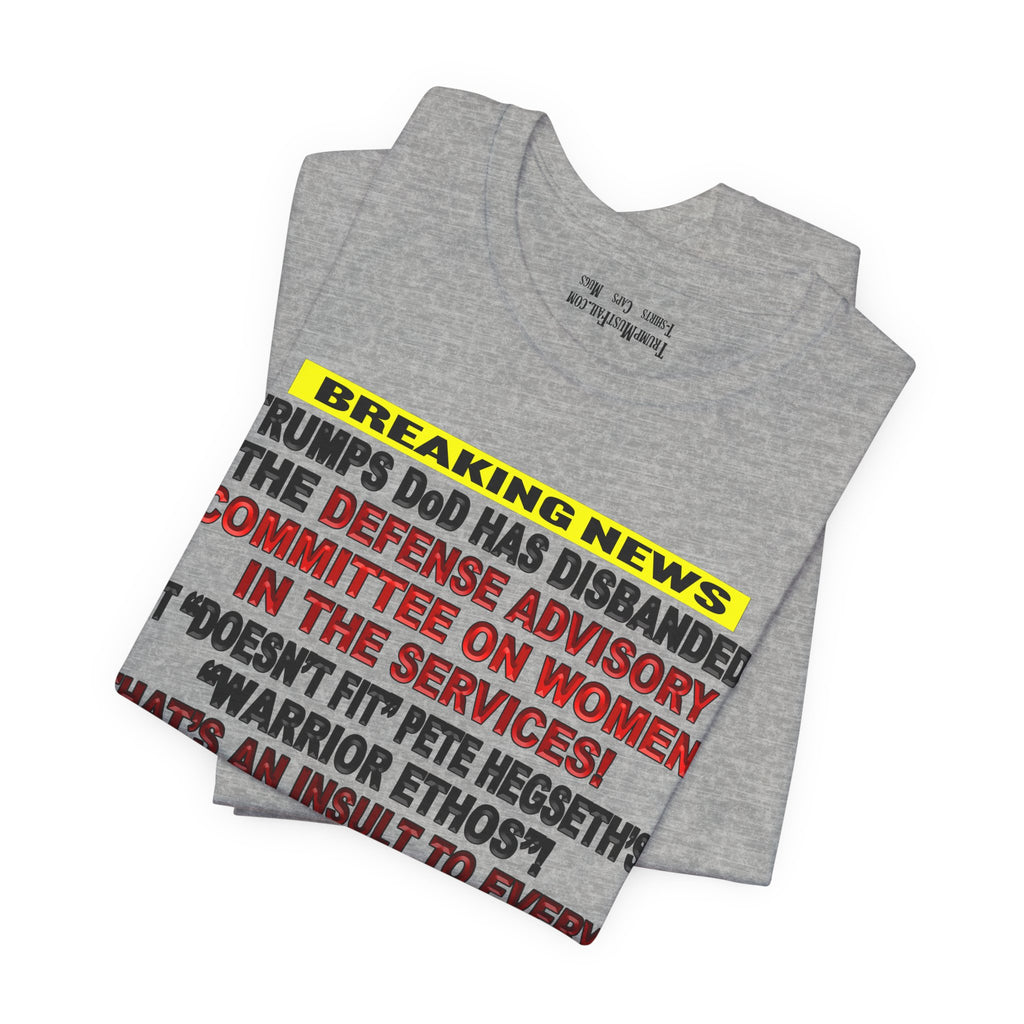 MILITARY WOMEN T-SHIRT/ATHLETIC HEATHER