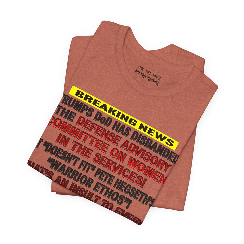 MILITARY WOMEN T-SHIRT/HEATHER CLAY