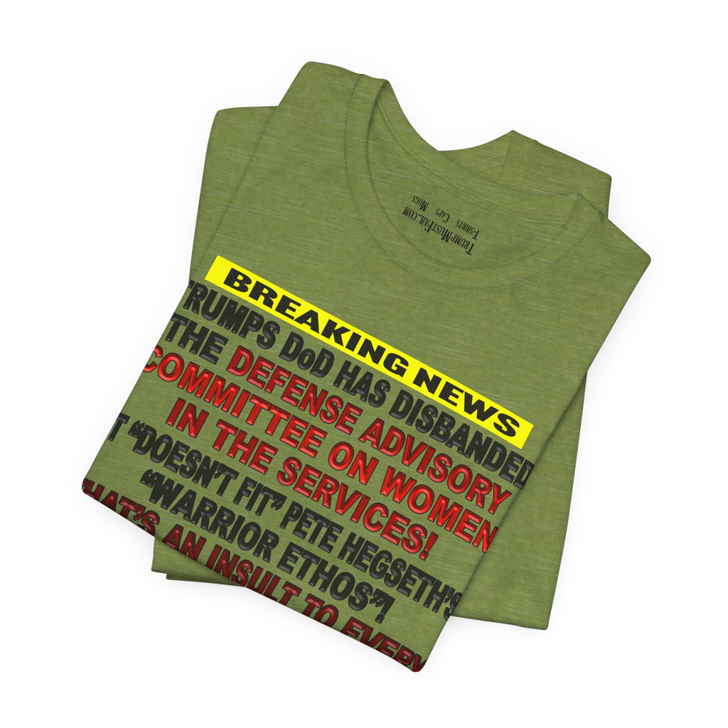 MILITARY WOMEN T-SHIRT/HEATHER GREEN