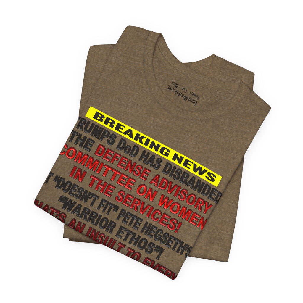 MILITARY WOMEN T-SHIRT/HEATHER OLIVE