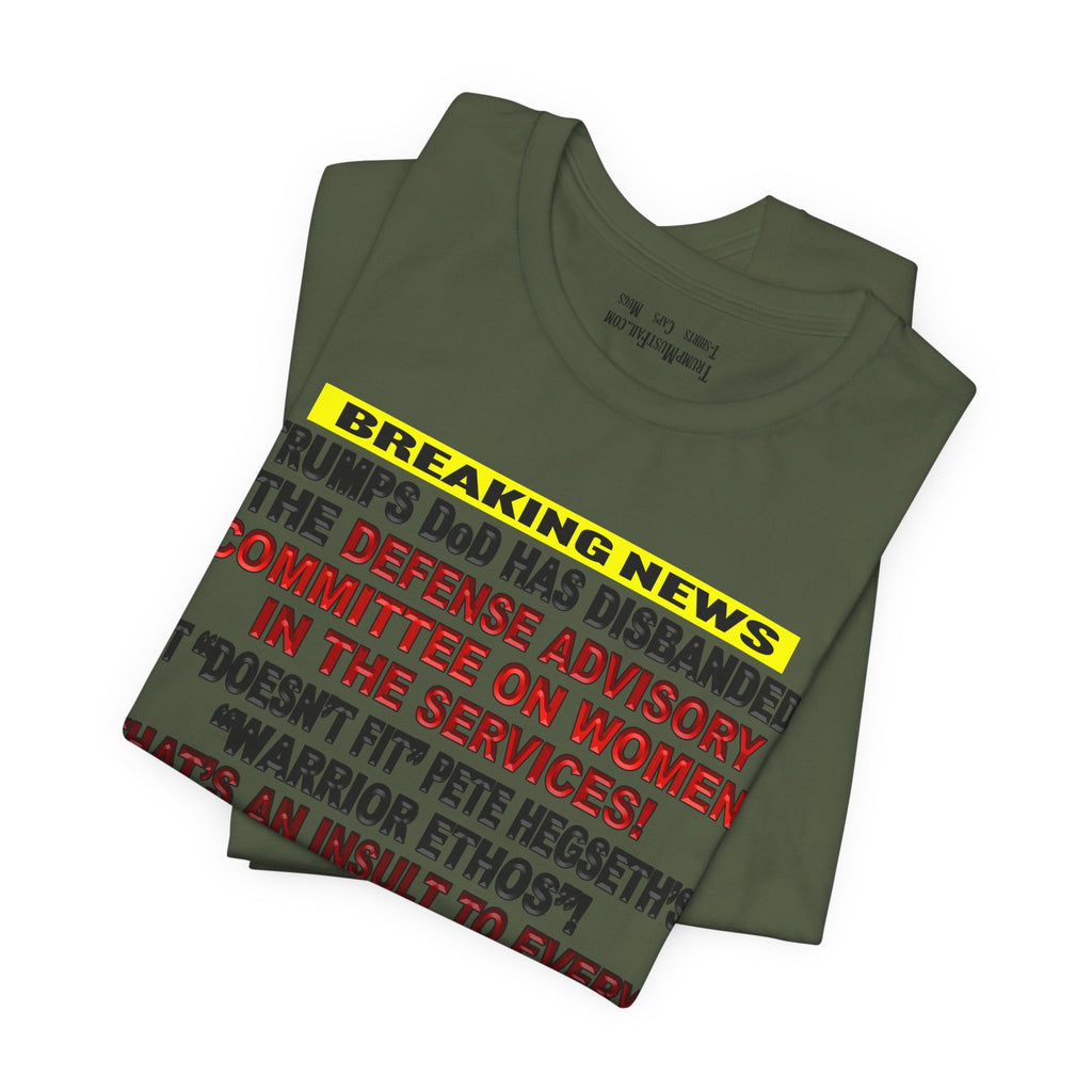 MILITARY WOMEN T-SHIRT/MILITARY GREEN