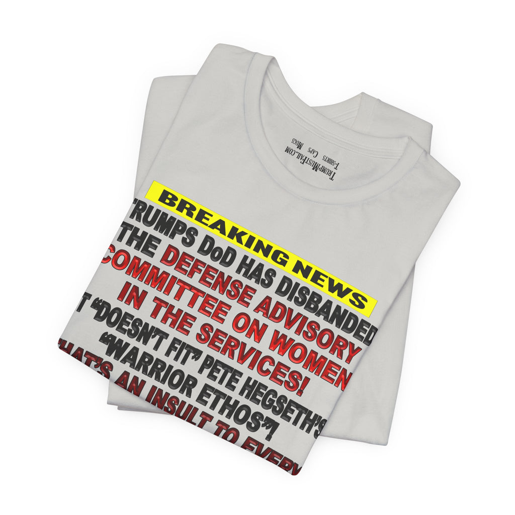 MILITARY WOMEN T-SHIRT/SILVER