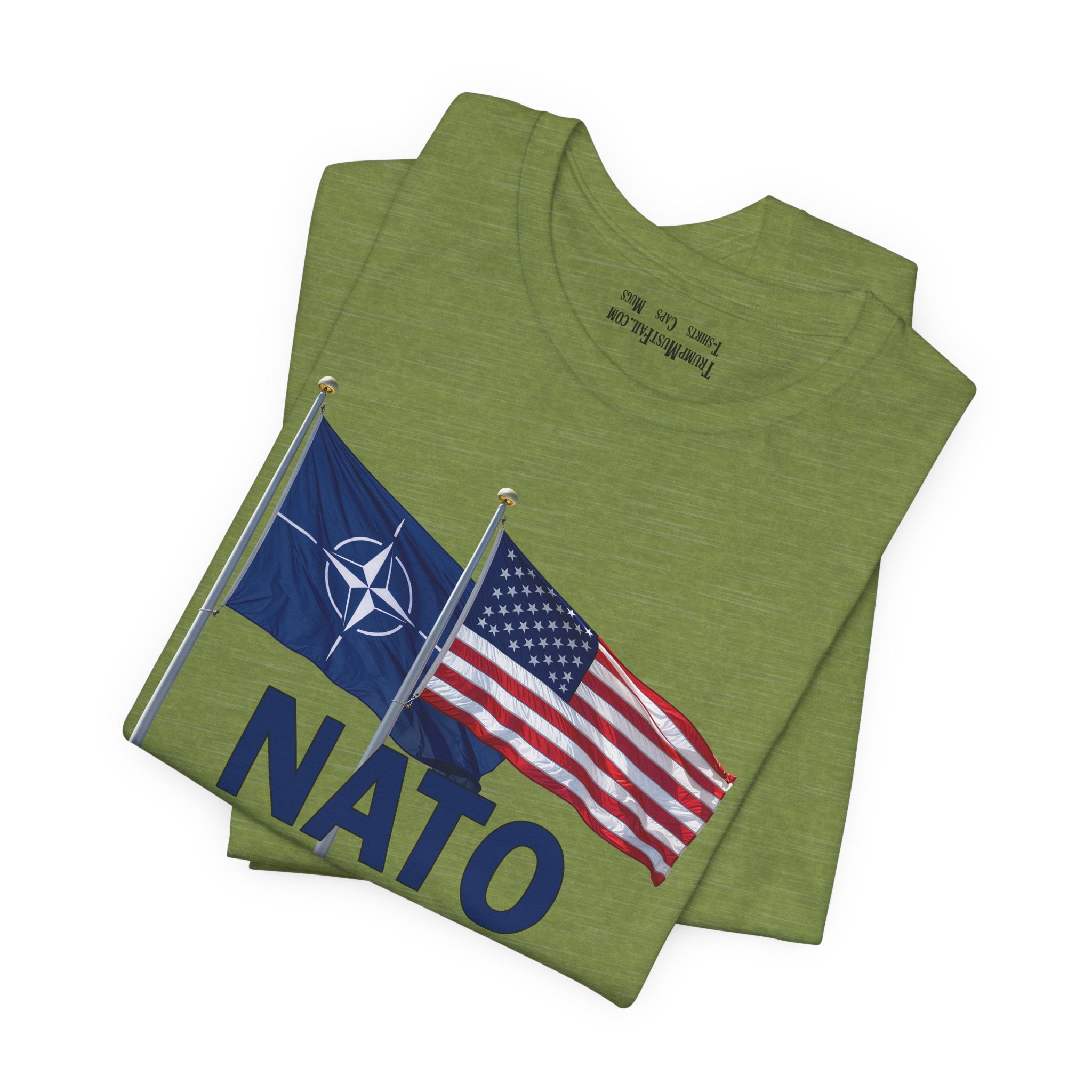 NATO STRONG T-SHIRT/HEATHER GREEN