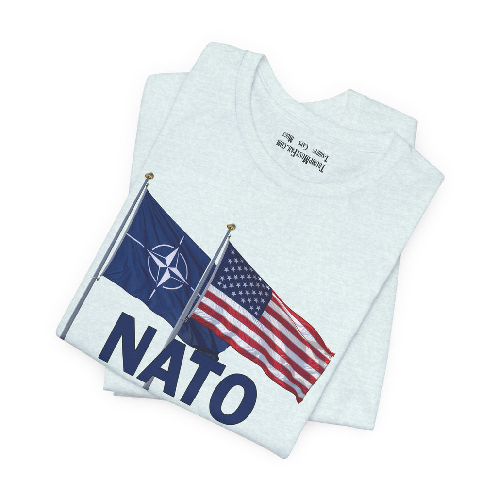 NATO STRONG T-SHIRT/HEATHER ICE BLUE