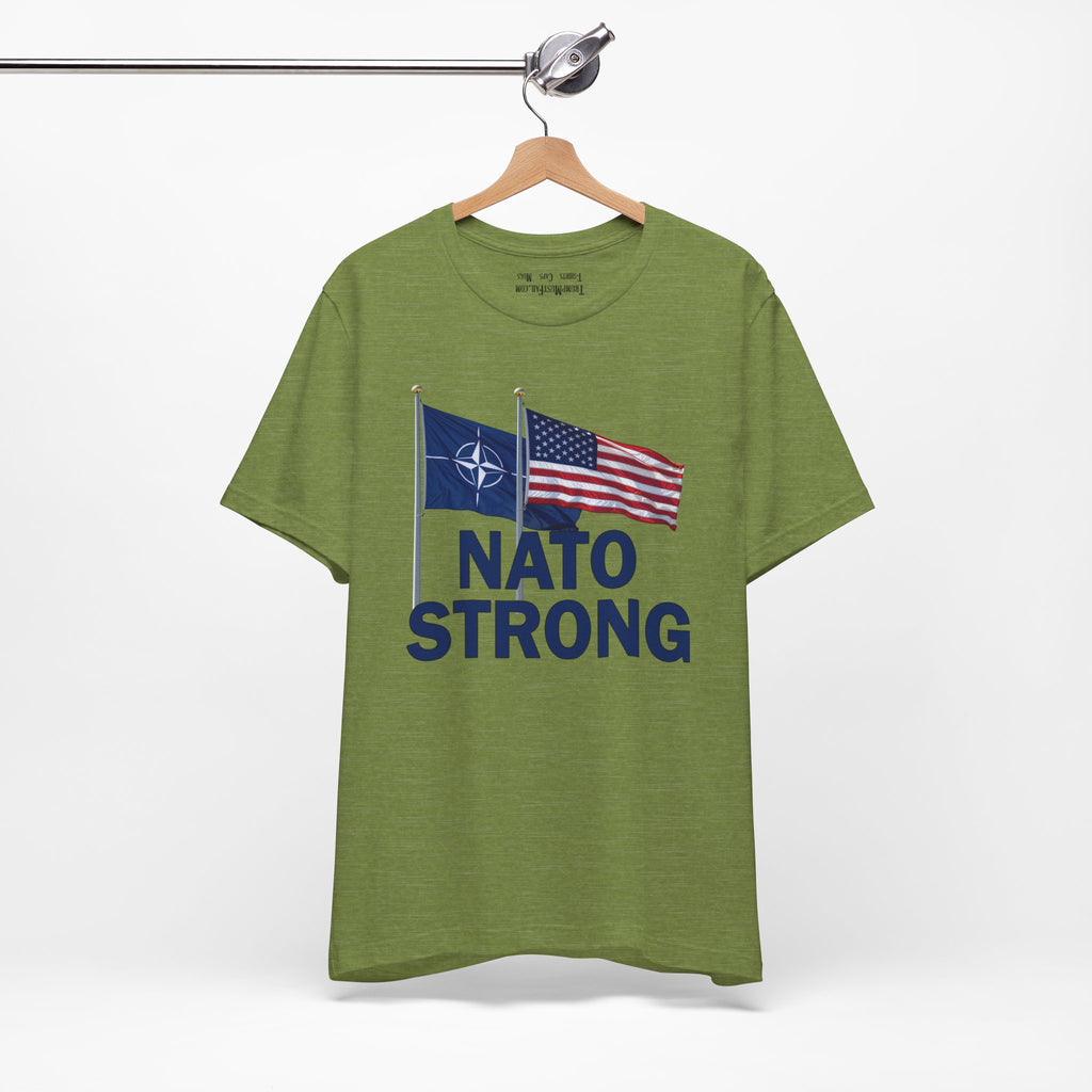 NATO STRONG T-SHIRT/HEATHER GREEN