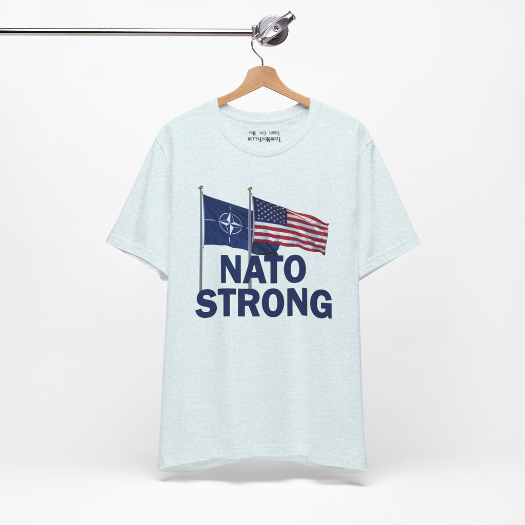 NATO STRONG T-SHIRT/HEATHER ICE BLUE
