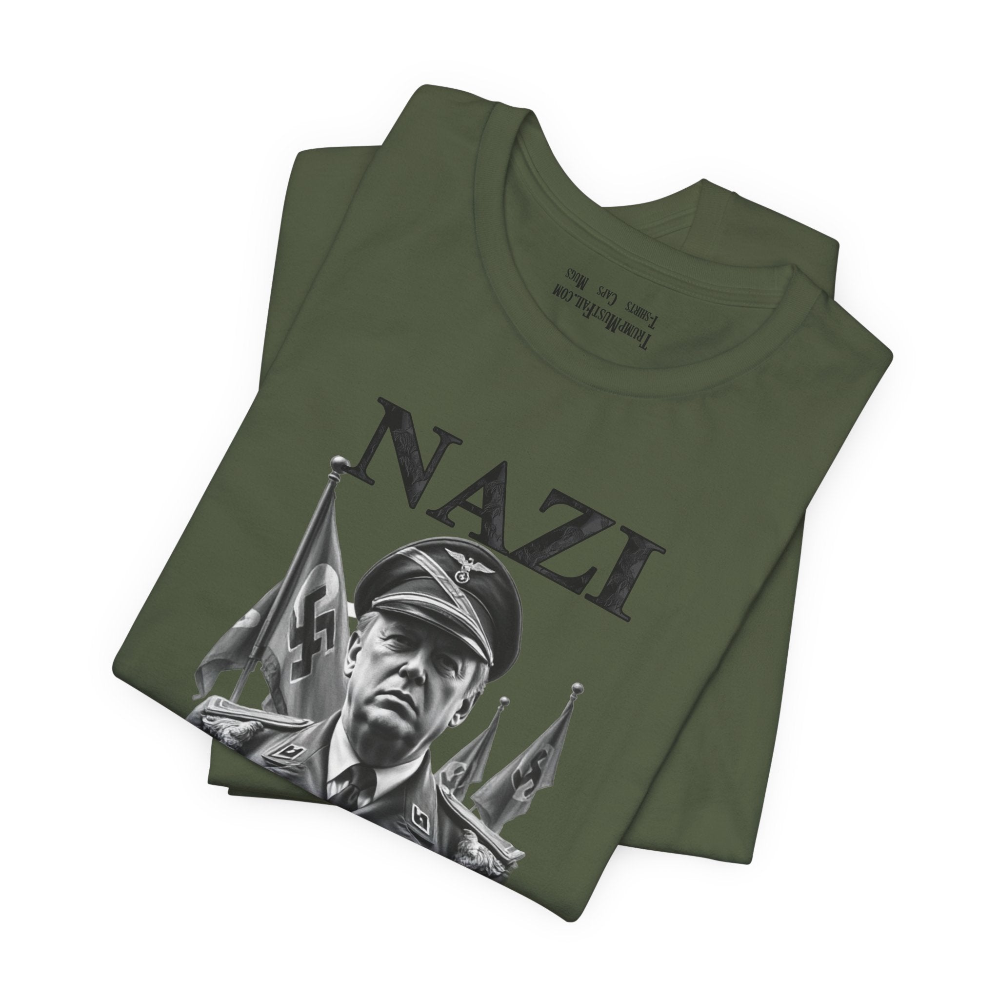NAZI AMERICA T-SHIRT/MILITARY GREEN