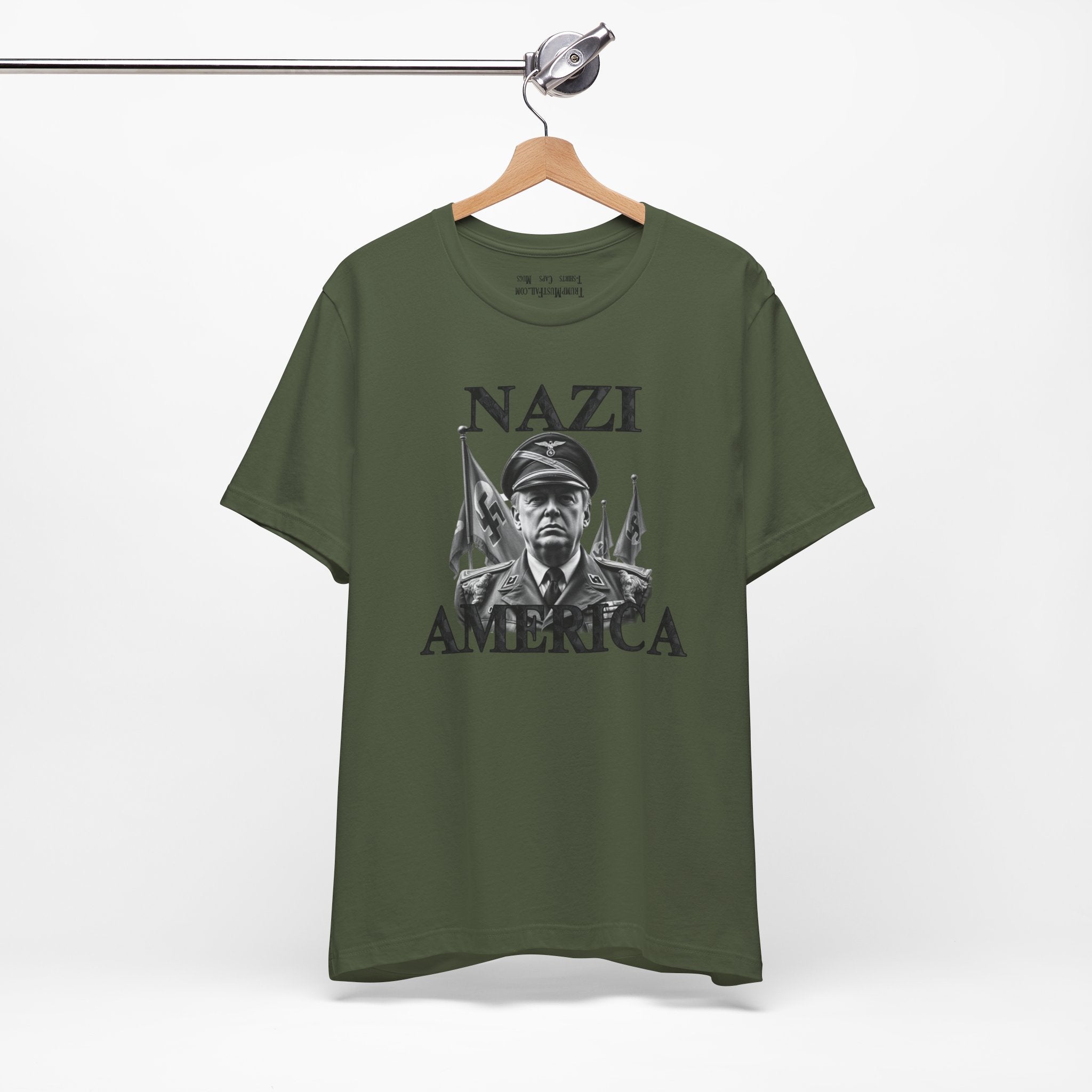 NAZI AMERICA T-SHIRT/MILITARY GREEN