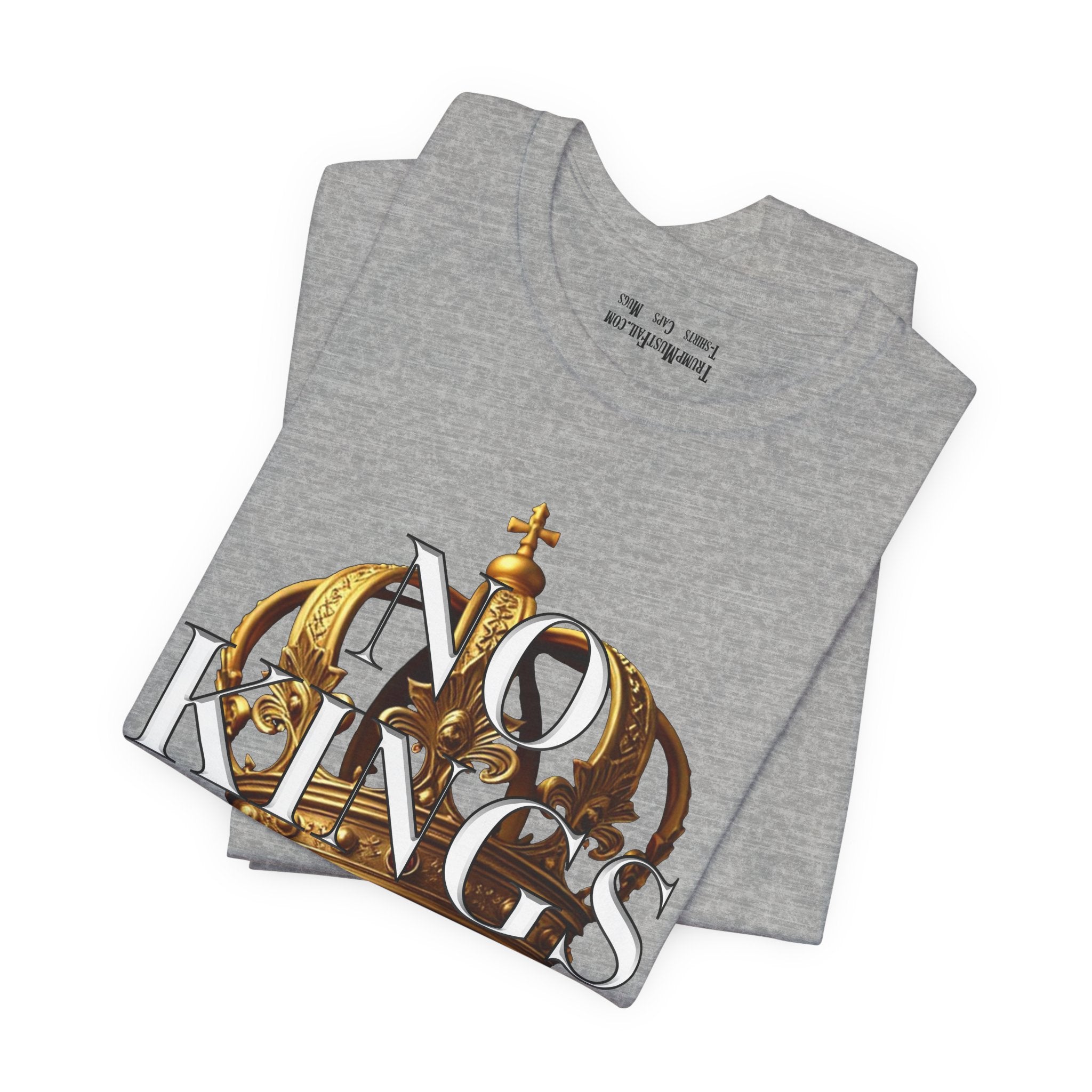 NO KINGS CROWN T-SHIRT/ATHLETIC HEATHER