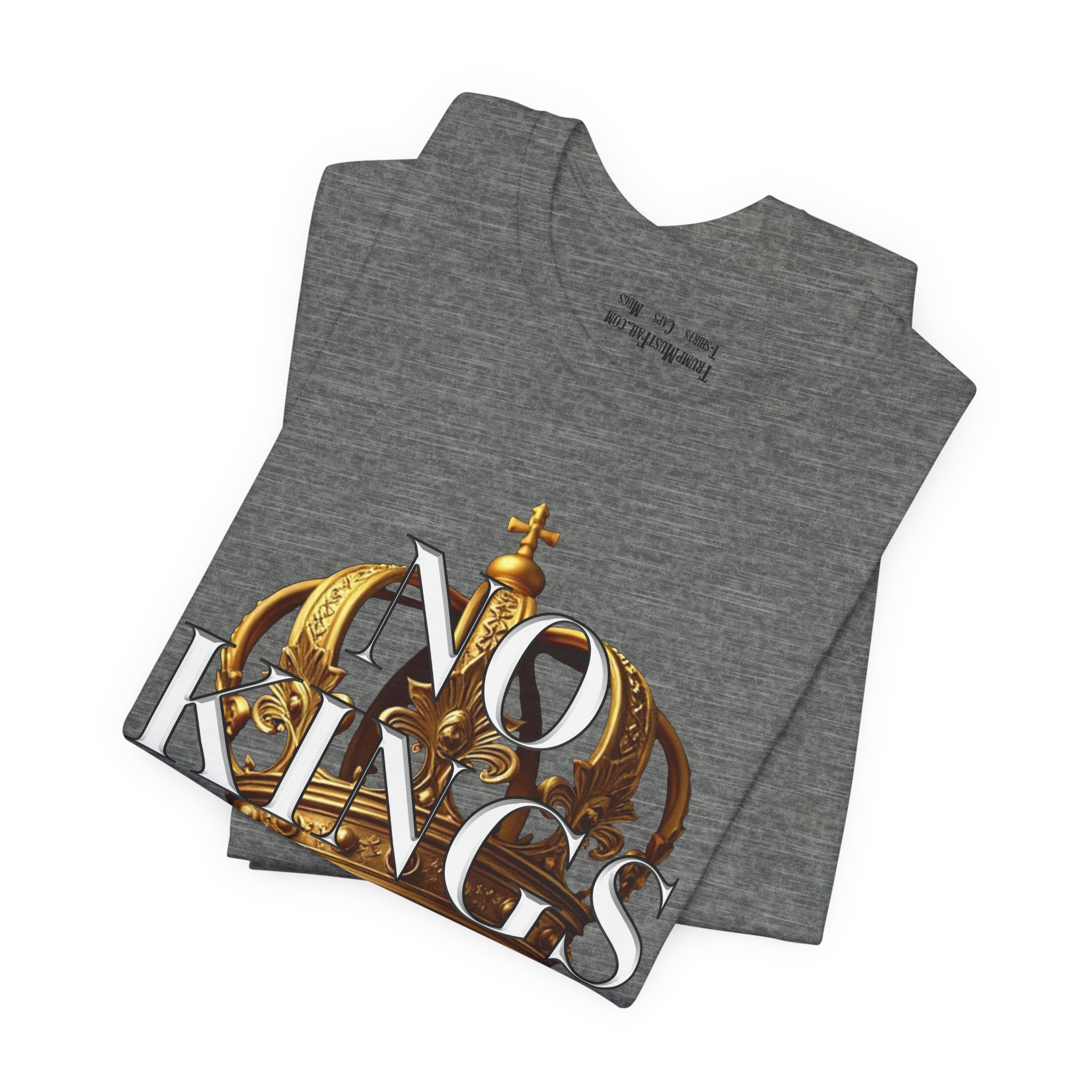 NO KINGS CROWN T-SHIRT/DEEP HEATHER
