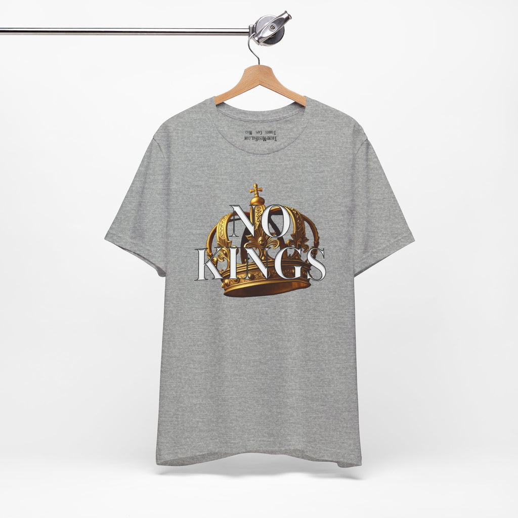 NO KINGS CROWN T-SHIRT/ATHLETIC HEATHER