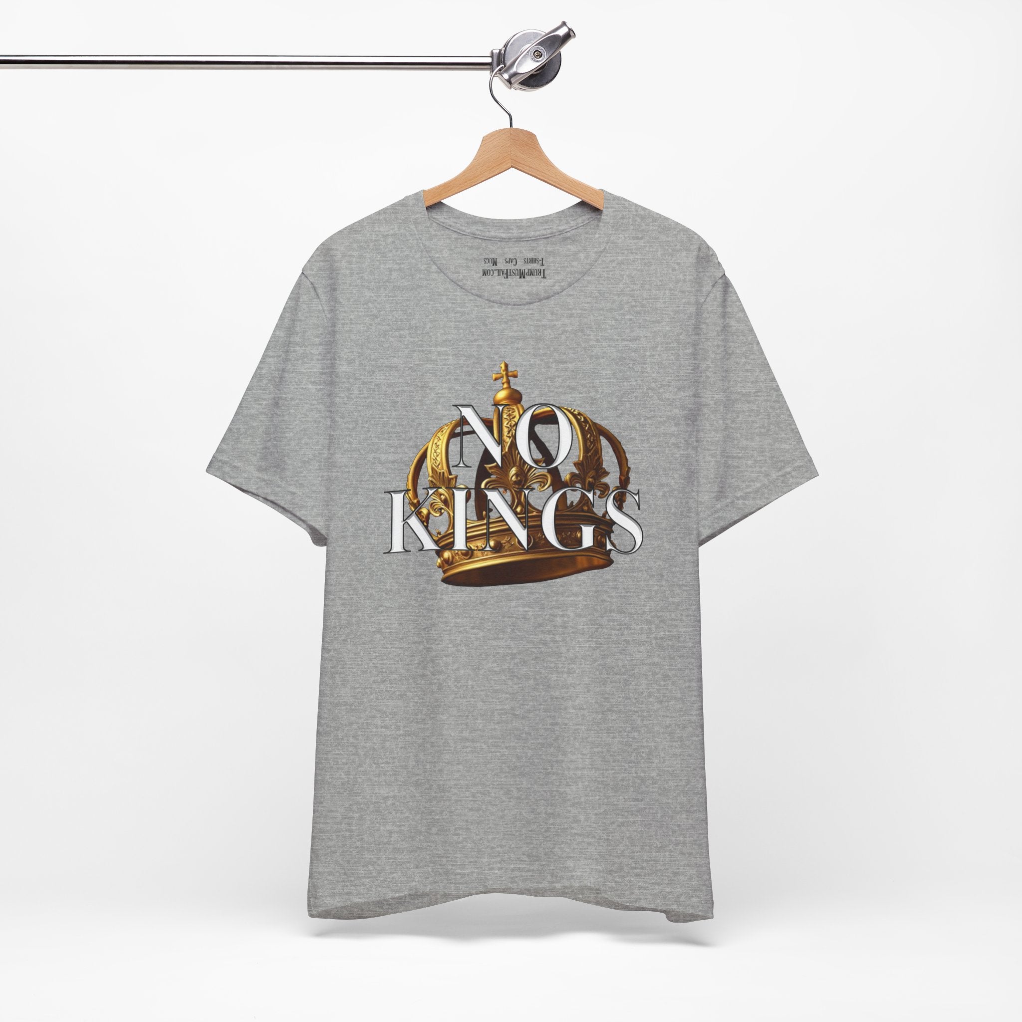 NO KINGS CROWN T-SHIRT/ATHLETIC HEATHER