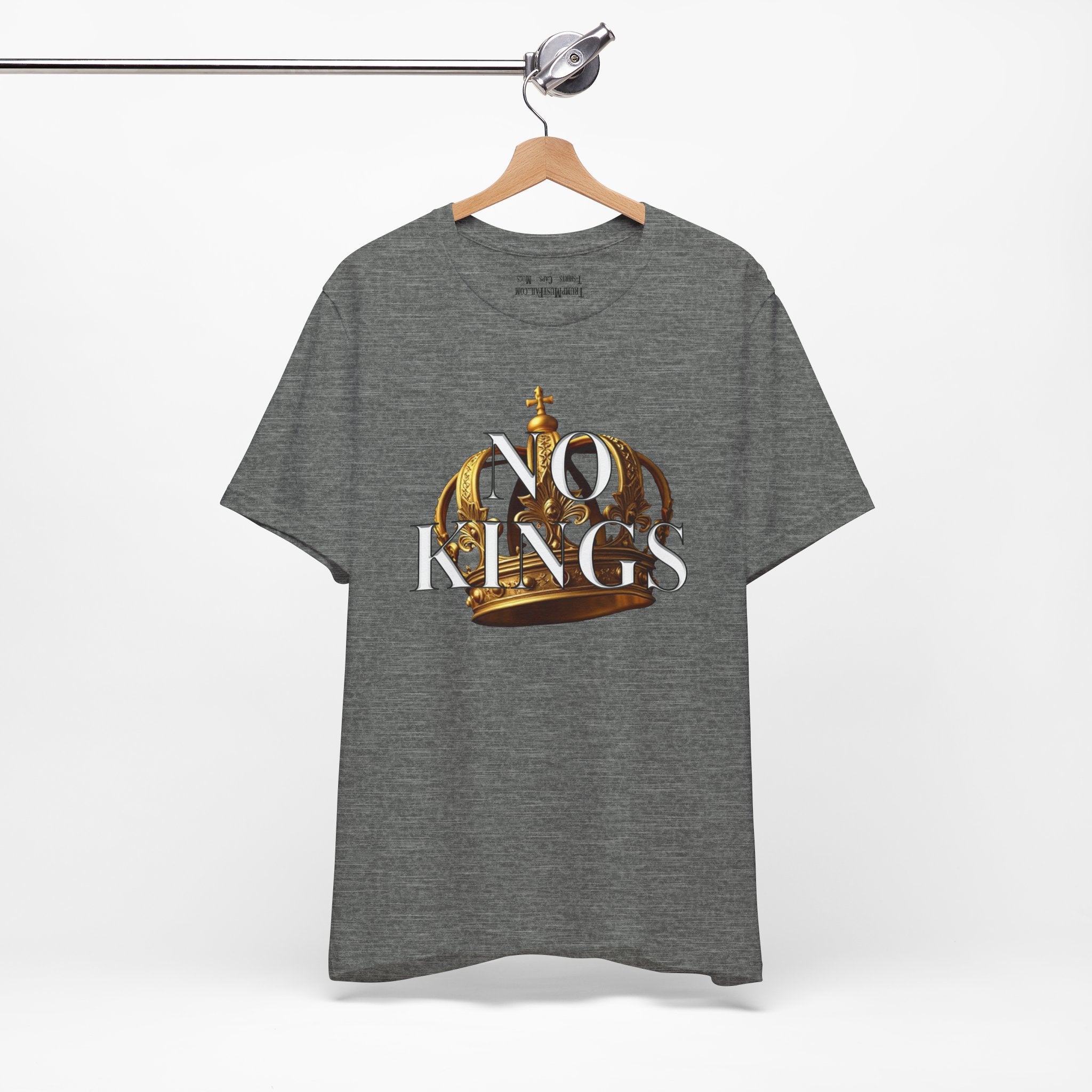 NO KINGS CROWN T-SHIRT/DEEP HEATHER