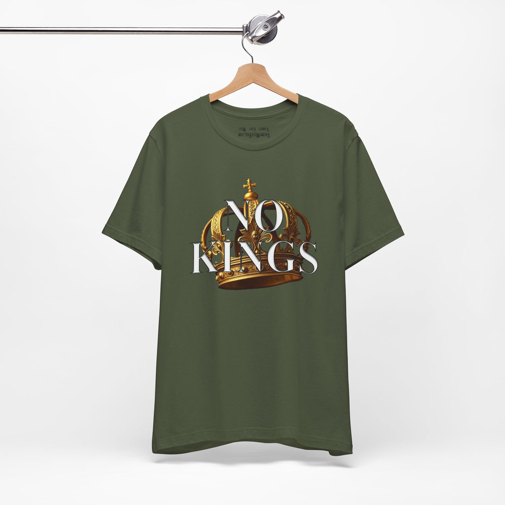 NO KINGS CROWN T-SHIRT/MILITARY GREEN