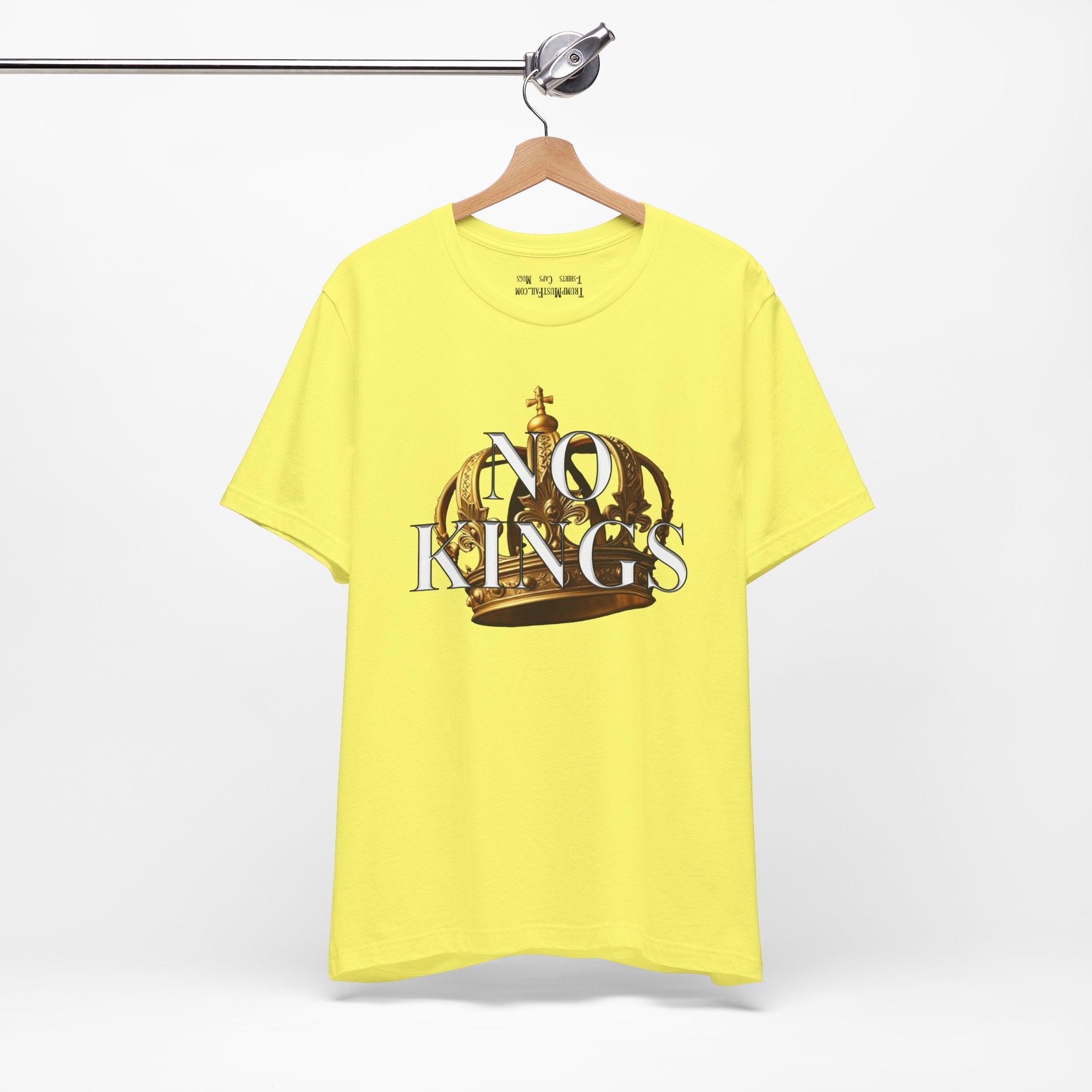 NO KINGS CROWN T-SHIRT/YELLOW