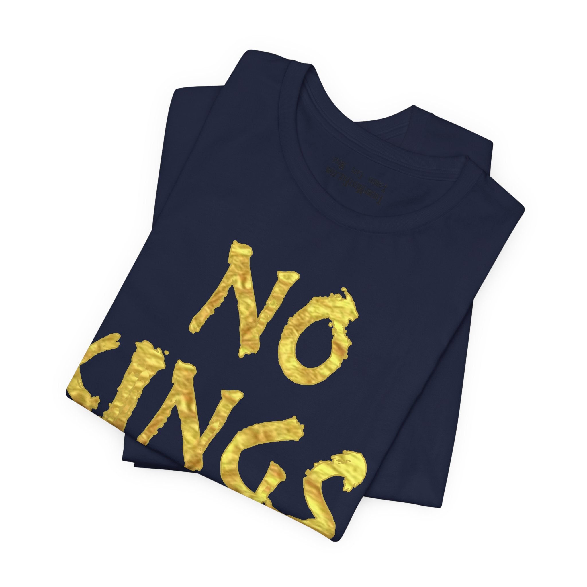 NO KINGS GOLD T-SHIRT/NAVY