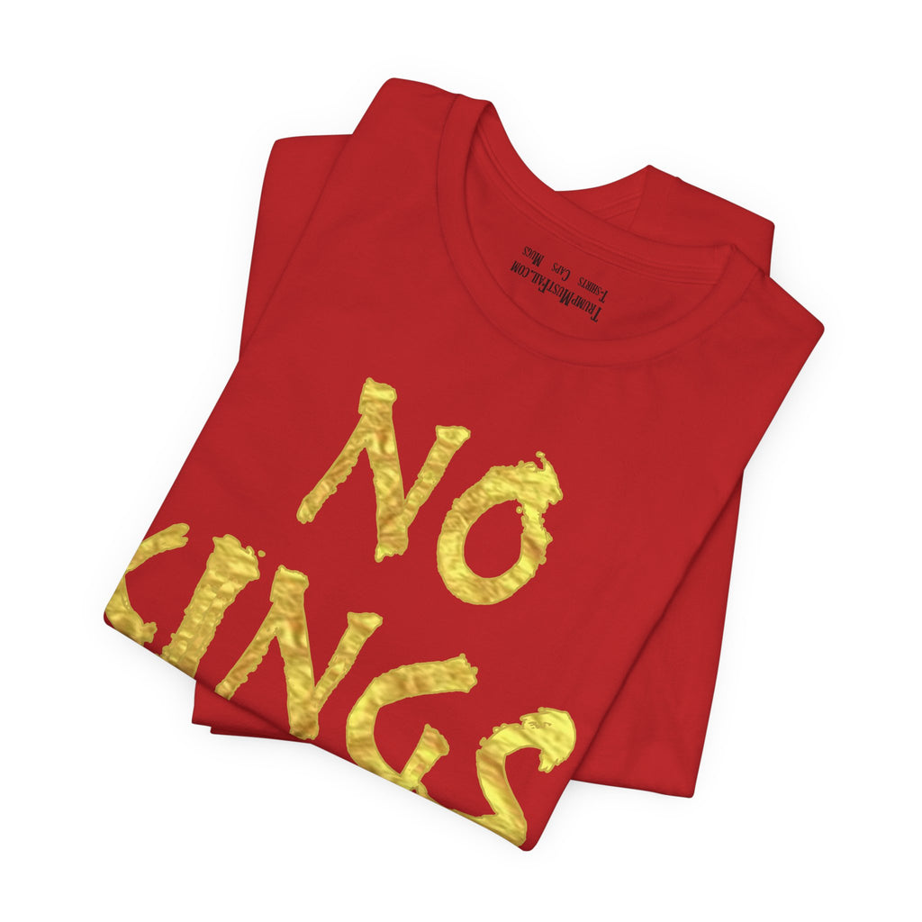 NO KINGS GOLD T-SHIRT/RED