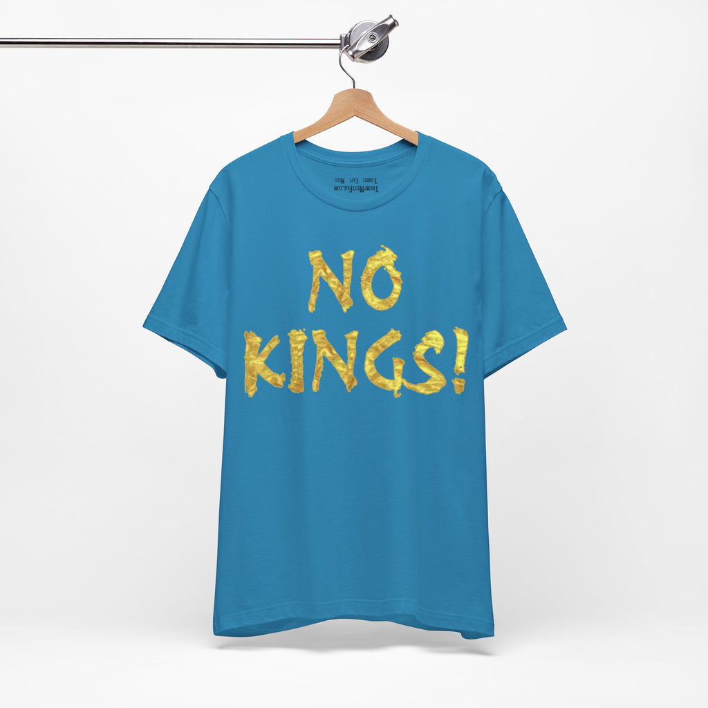 NO KINGS GOLD T-SHIRT/AQUA