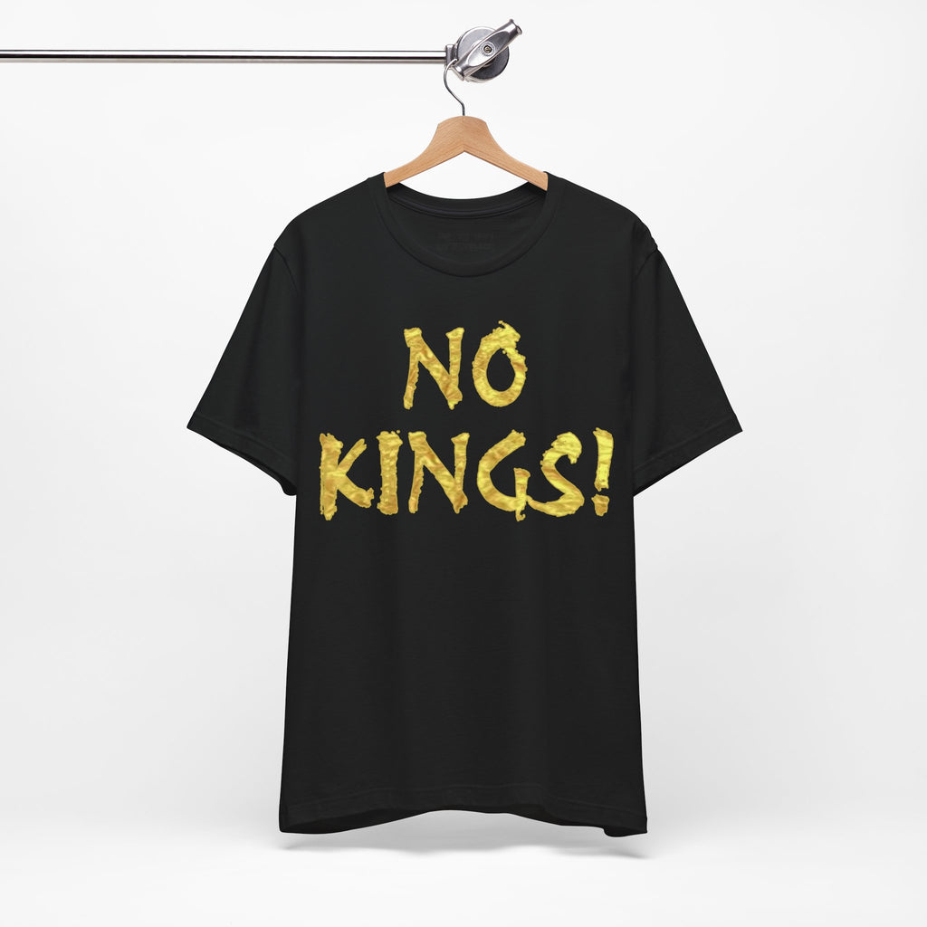 NO KINGS GOLD T-SHIRT/BLACK