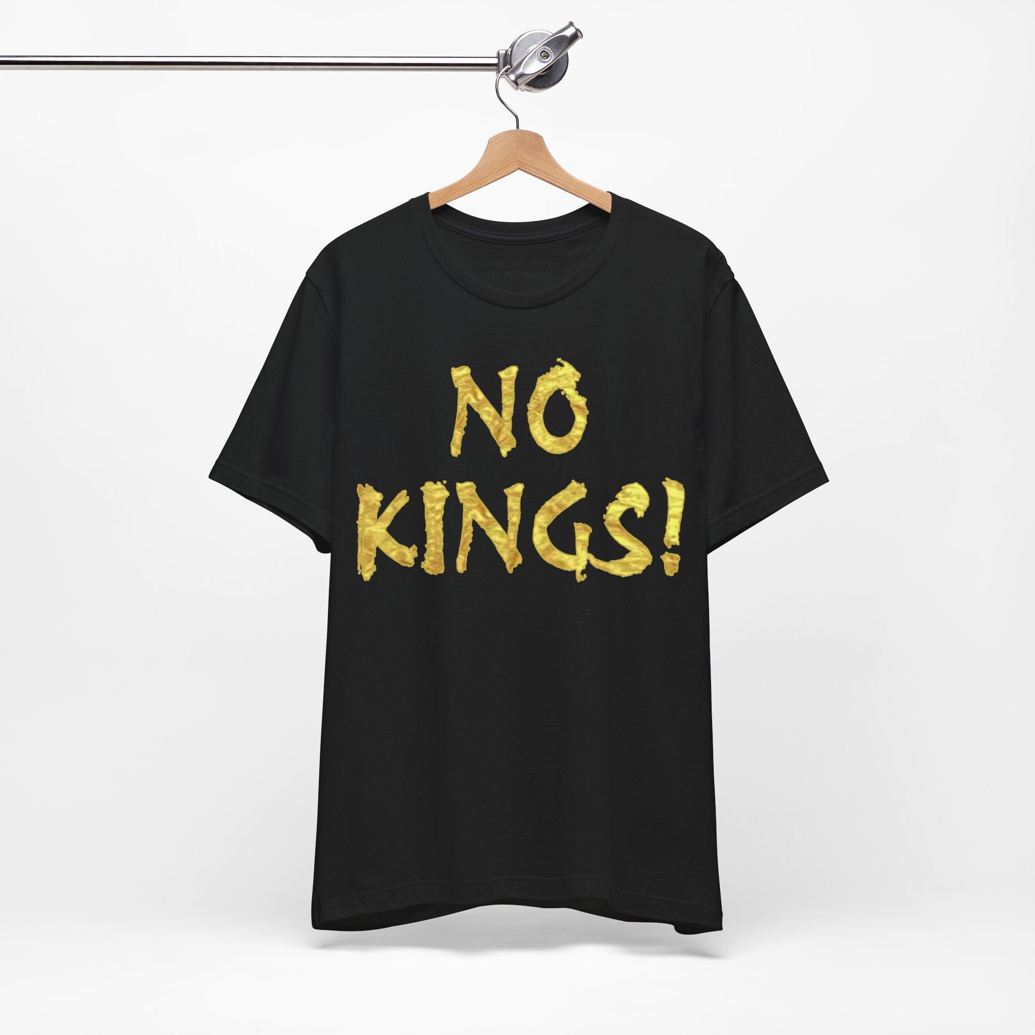 NO KINGS GOLD T-SHIRT/BLACK