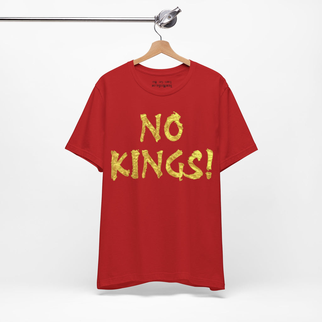 NO KINGS GOLD T-SHIRT/RED